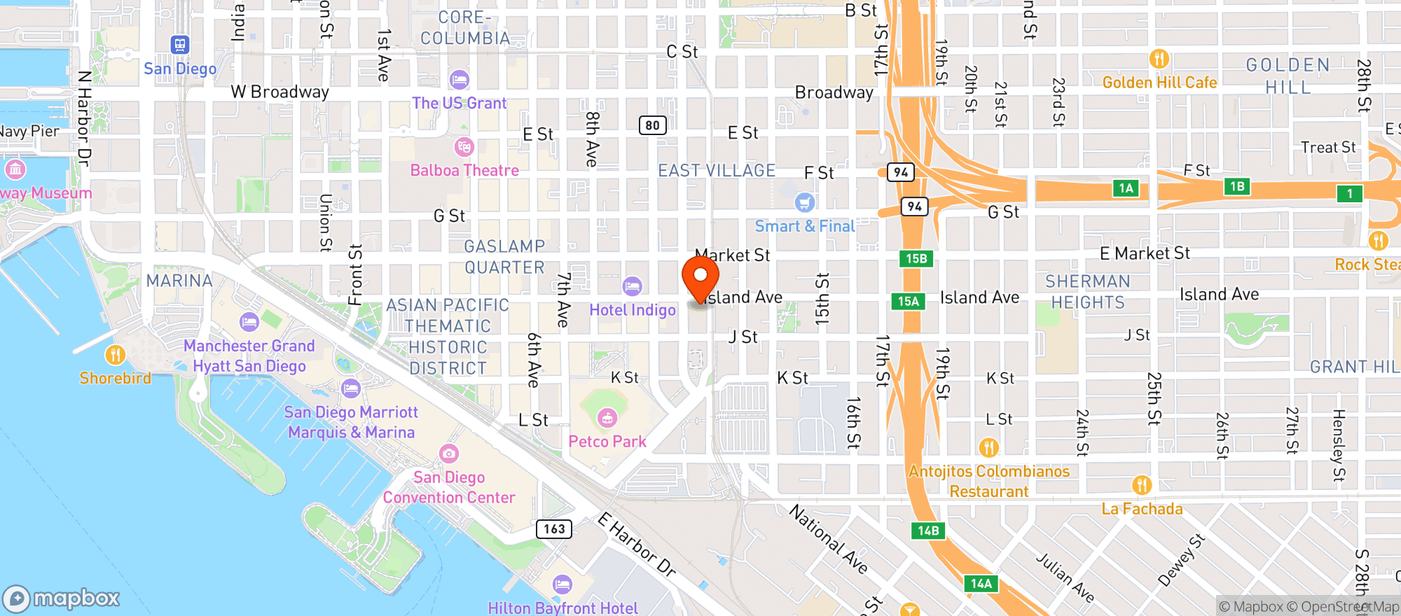 Map showing Callie