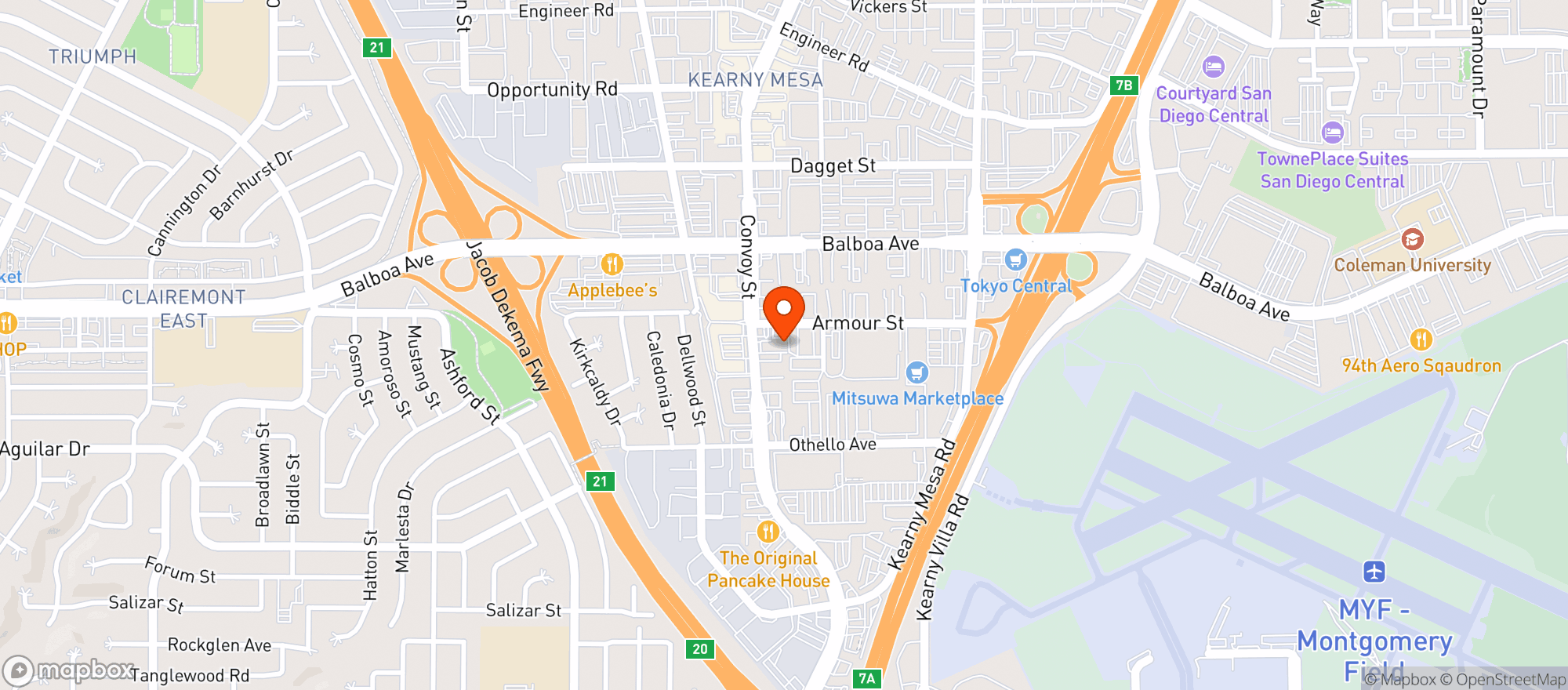 Map showing The Break Room
