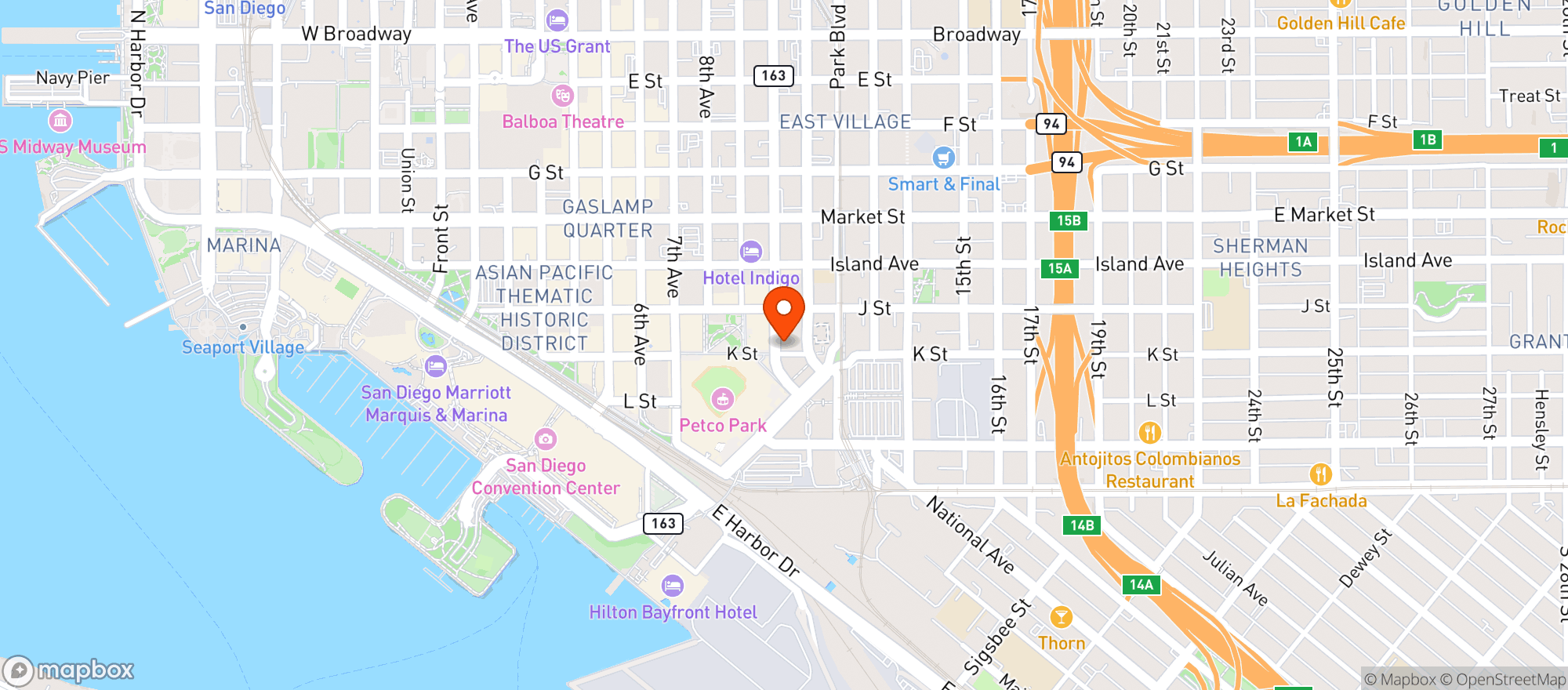 Map showing Swaygu Burger Bar