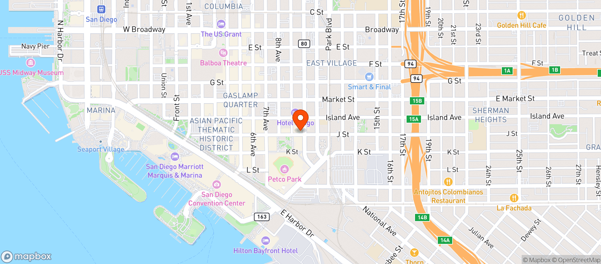 Map showing Far Corner