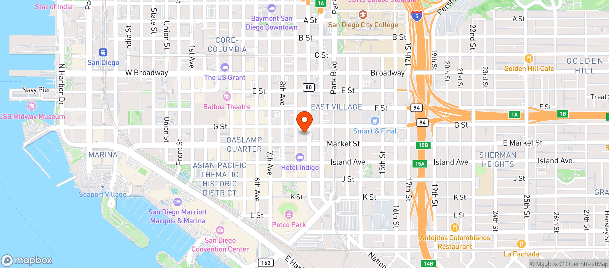 Map showing Cowboy Star