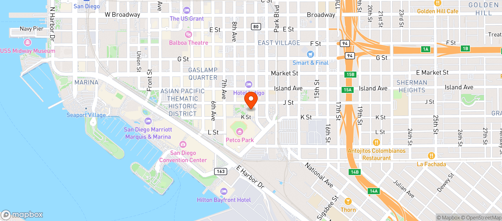 Map showing Ultimate Skybox At Diamondview Tower
