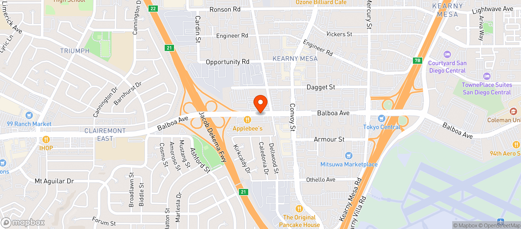 Map showing H Mart