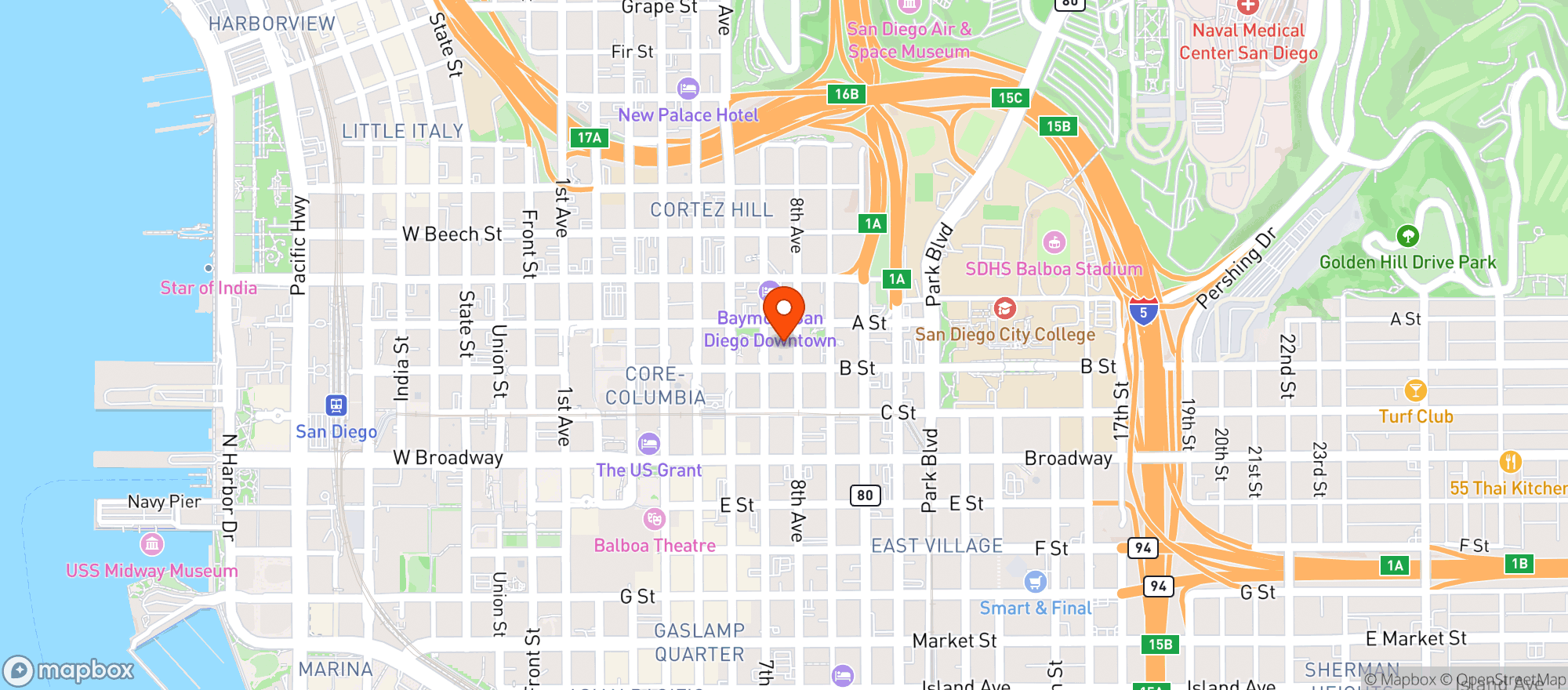 Map showing University Club Symphon #703