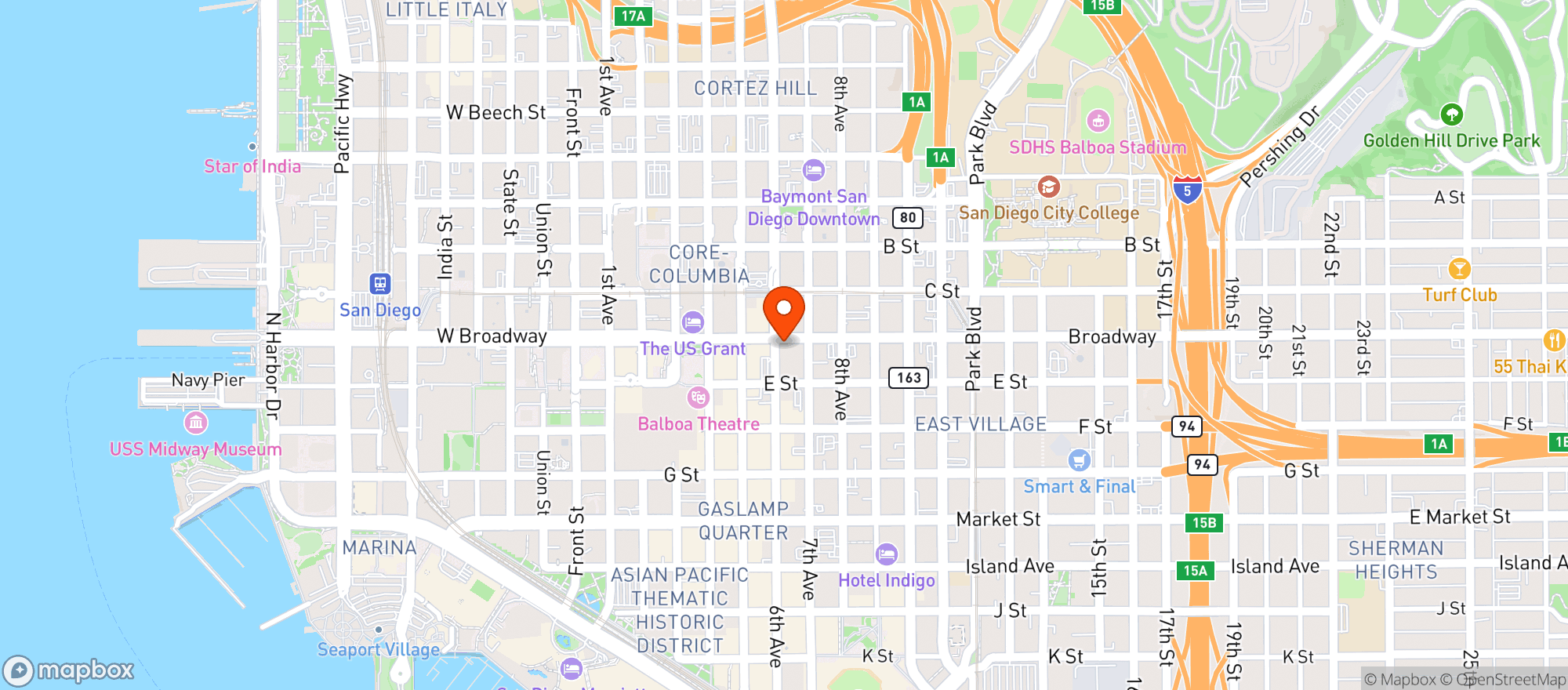 Map showing Parq