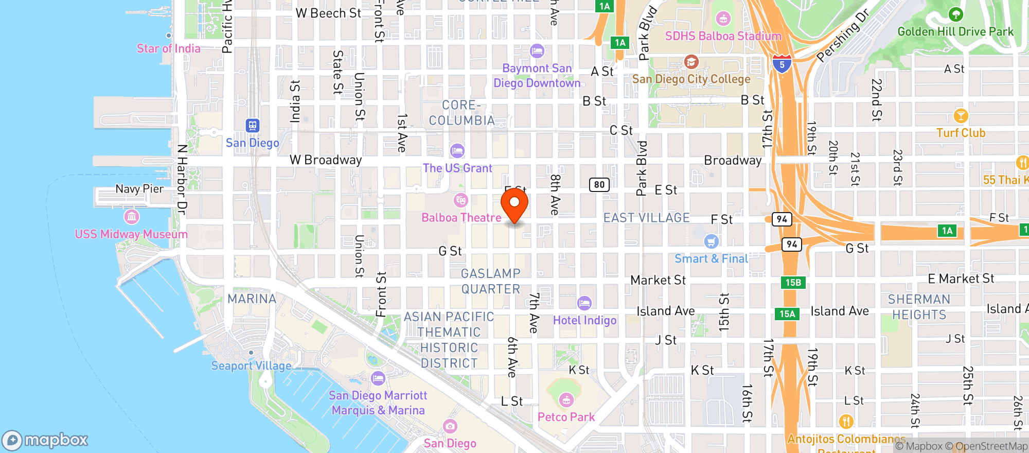 Map showing Coin Op Game Room