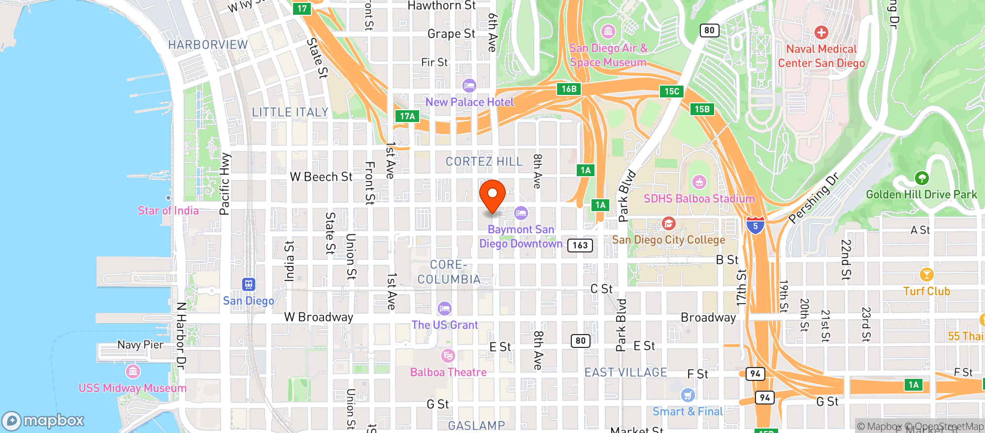Map showing Party Time Liquor