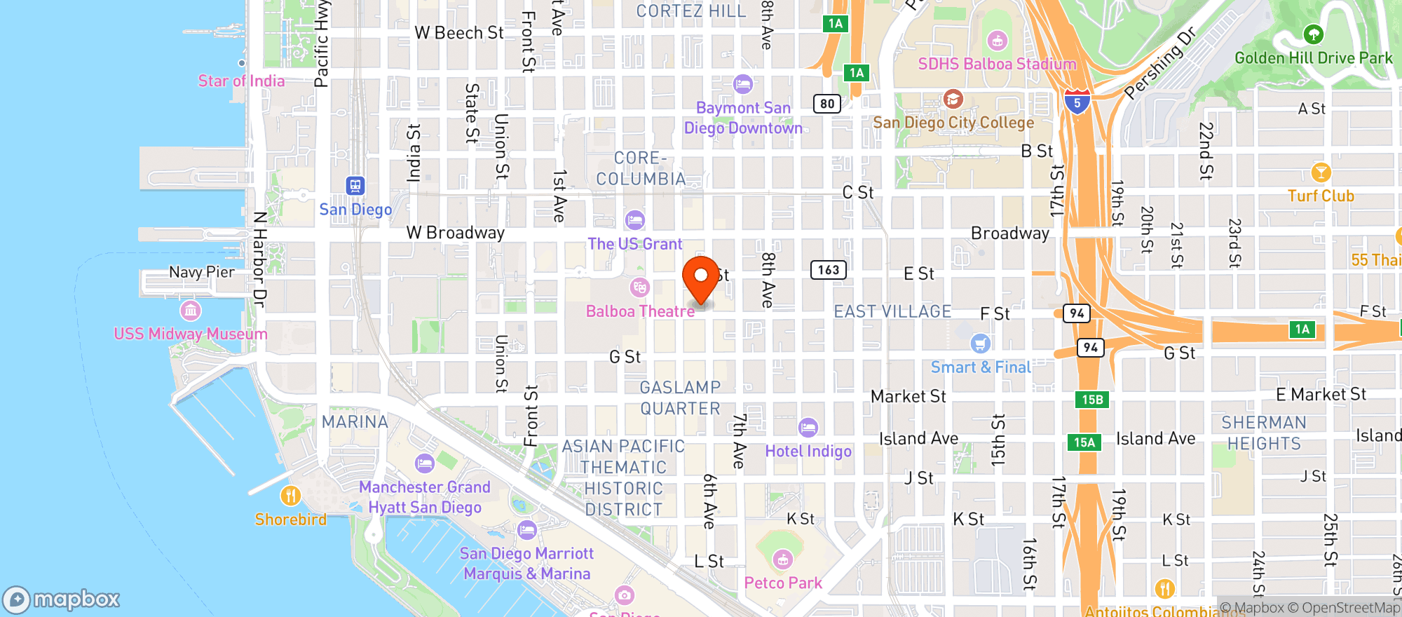Map showing Double Deuce