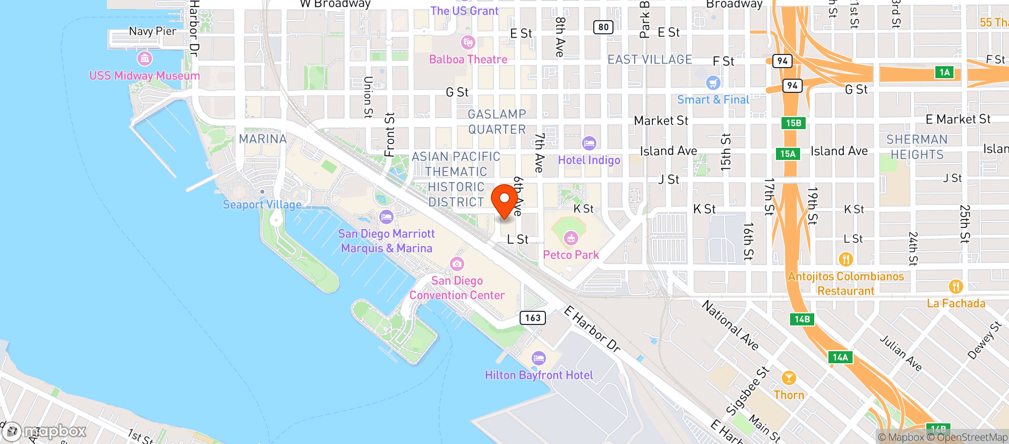 Map showing Old Spaghetti Factory #75