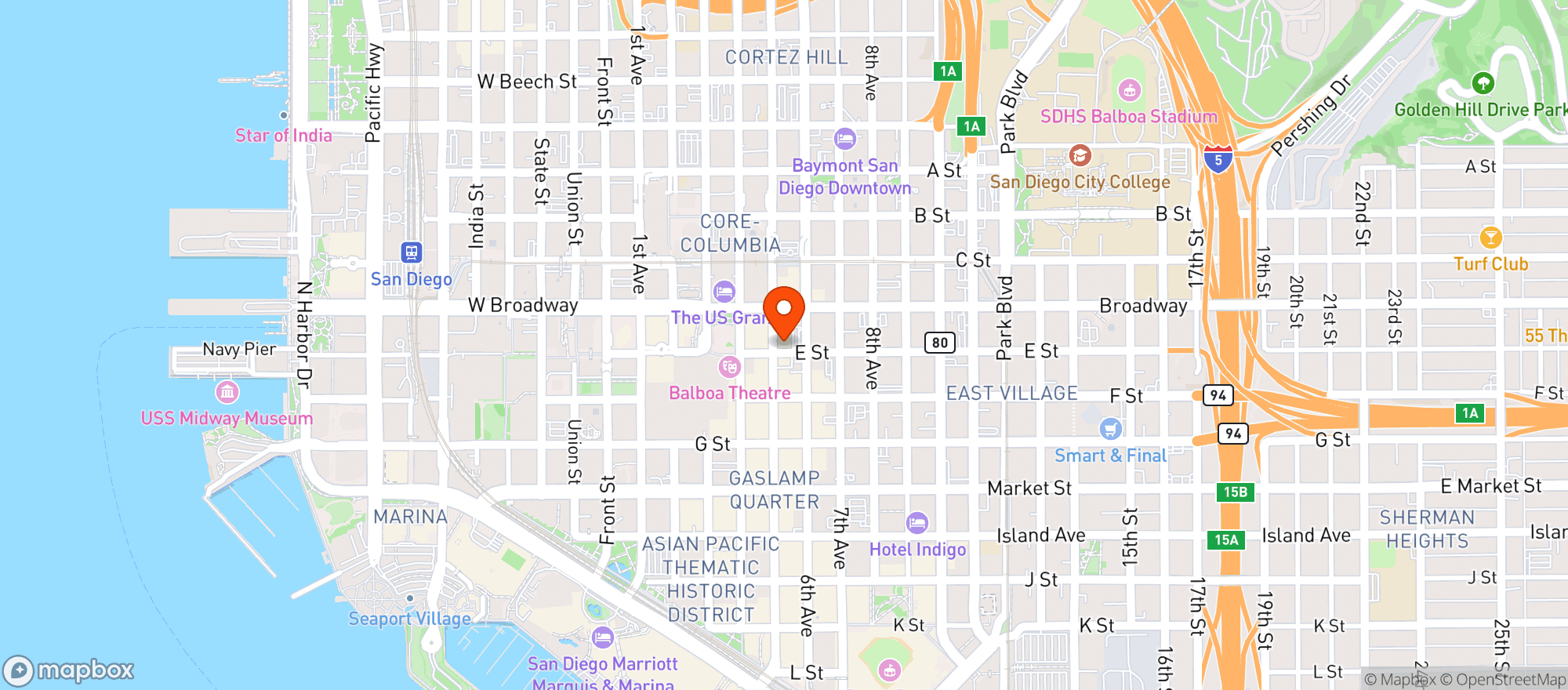 Map showing Melting Pot Restaurant #1221