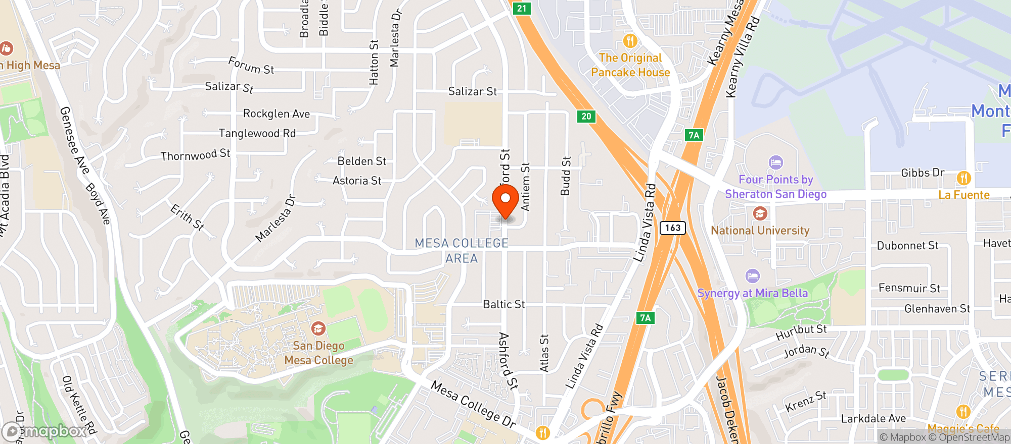 Map showing Carnival Market
