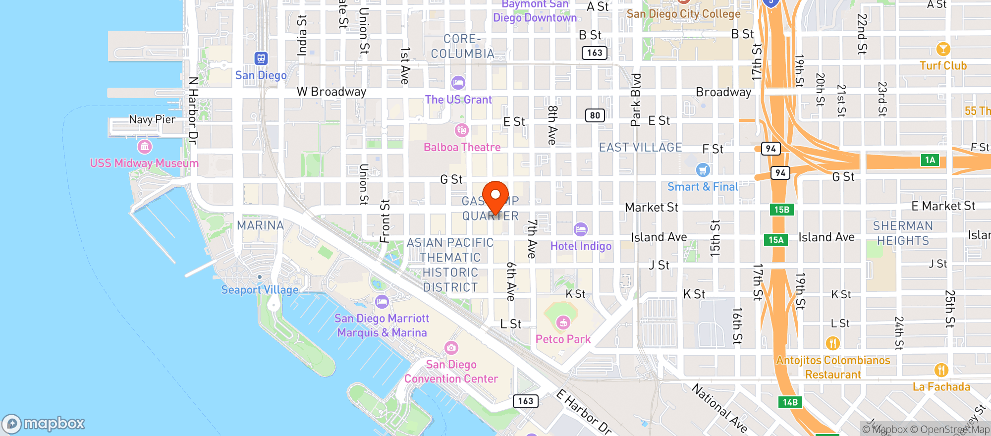 Map showing Cuban Cigar Factory