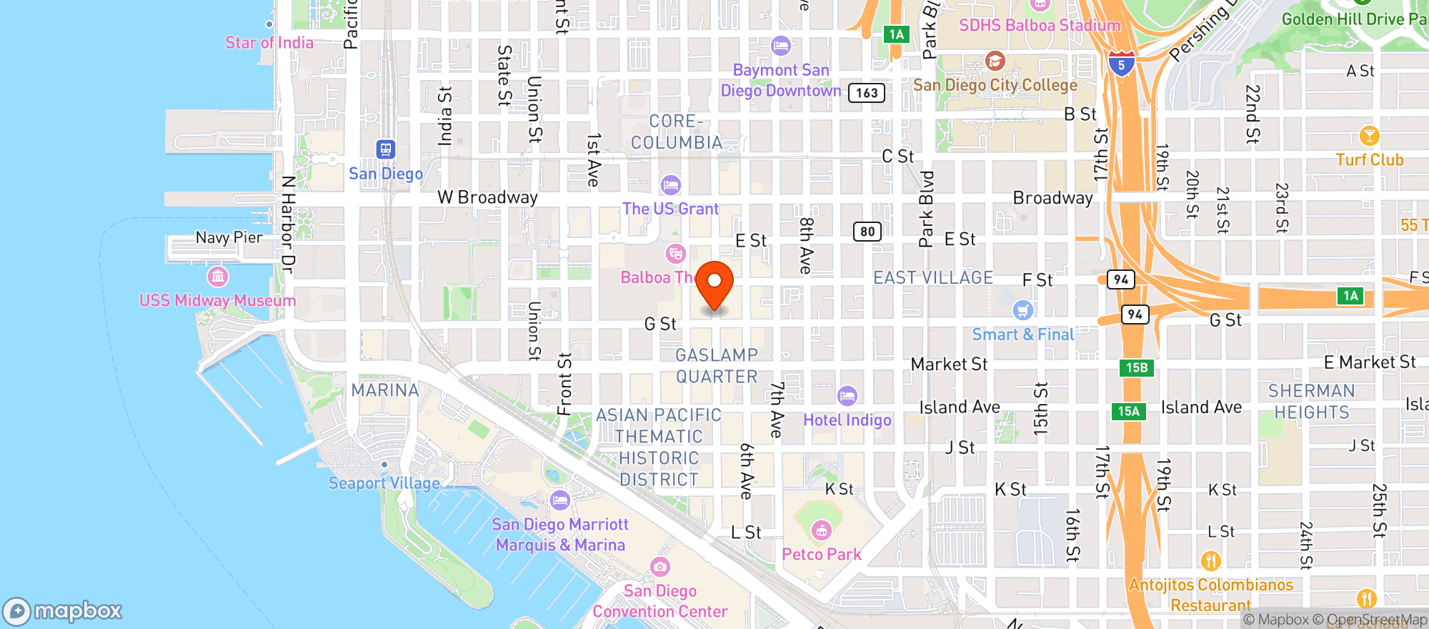Map showing Whiskey Girl