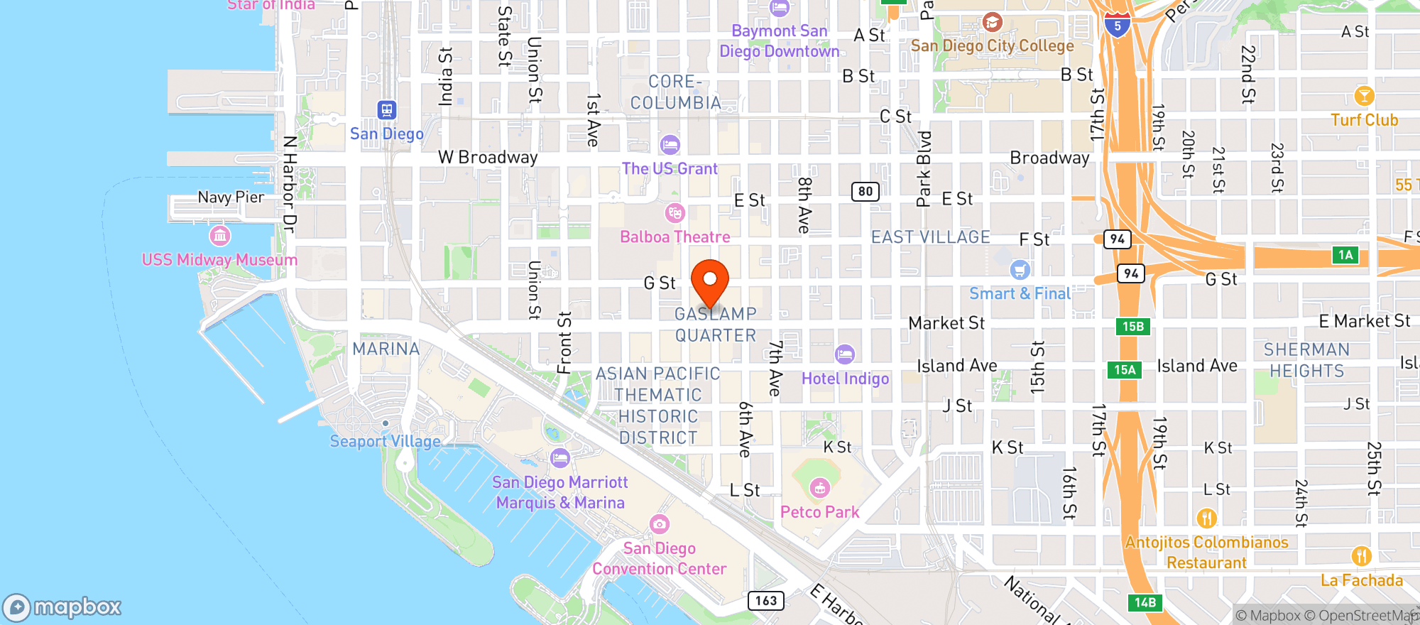 Map showing Fat Tuesdays