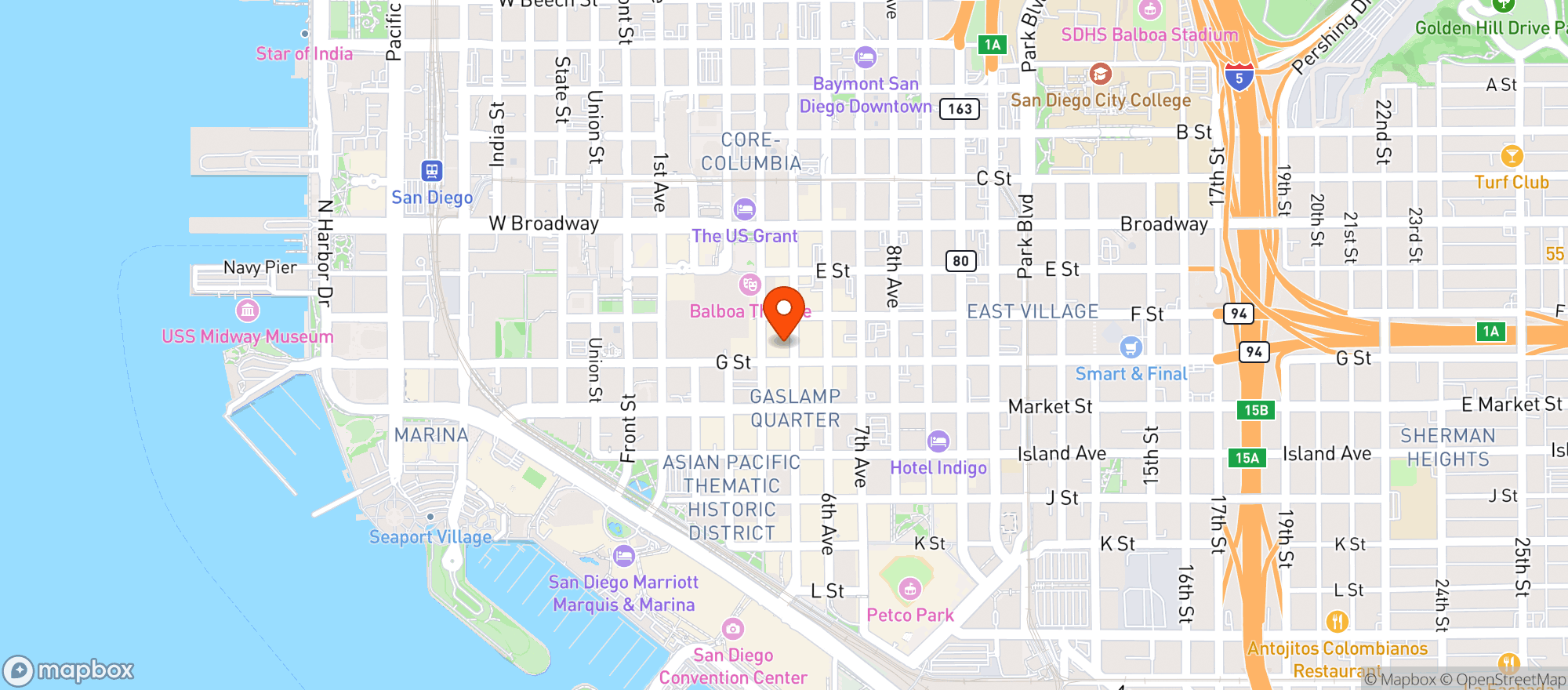 Map showing Osteria Panevino