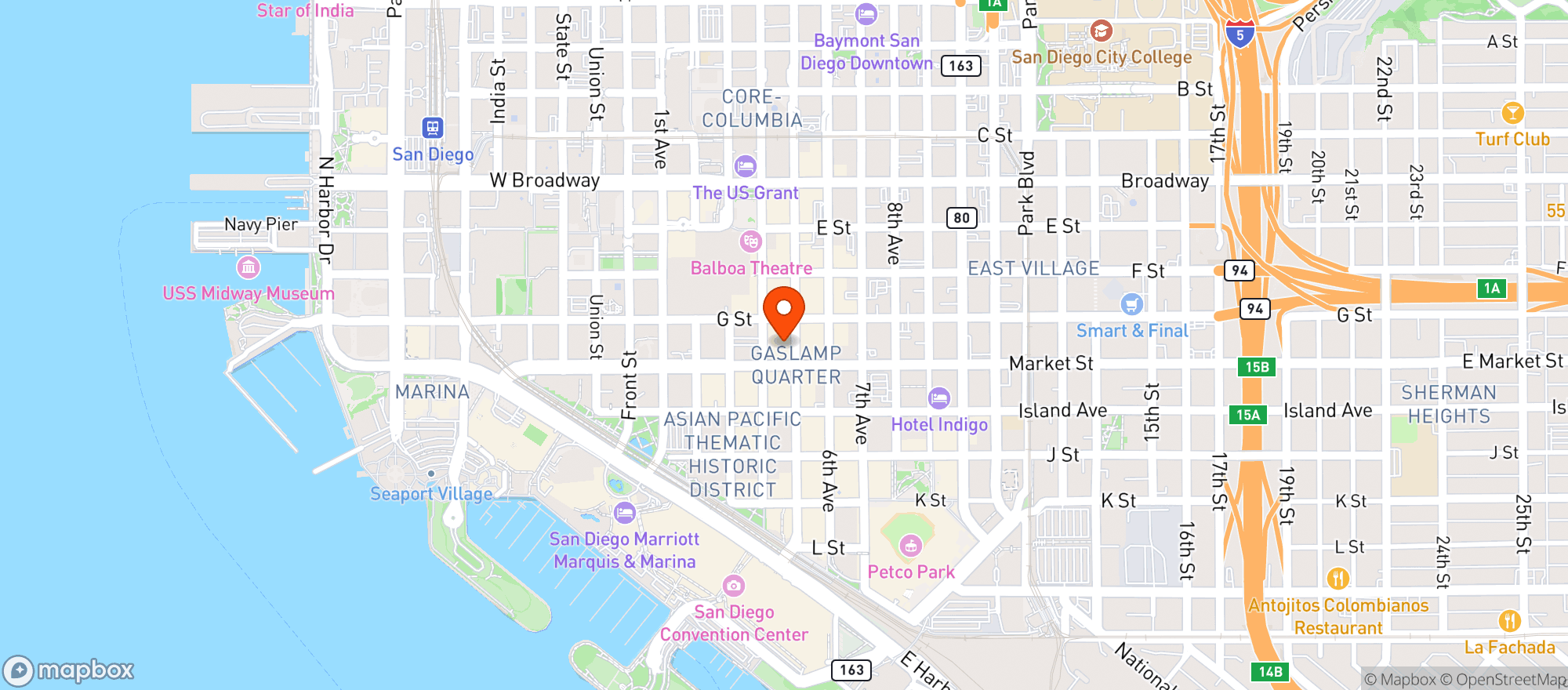 Map showing Greystone