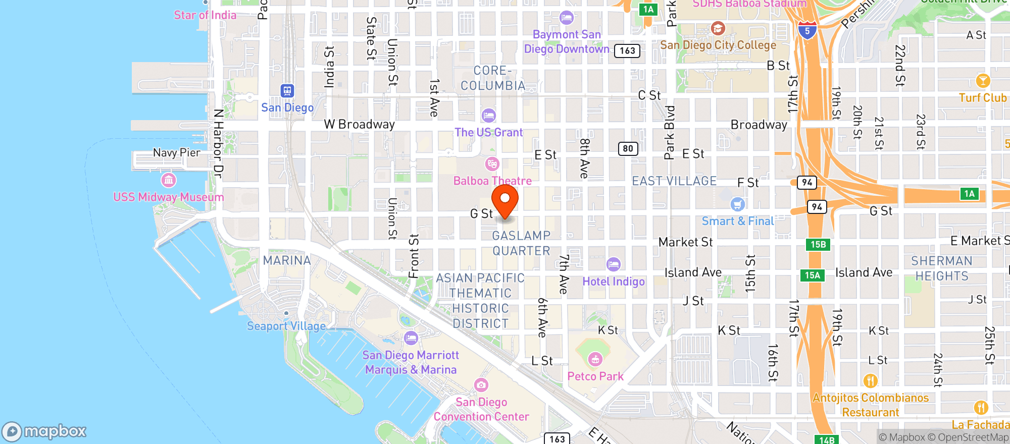 Map showing The Shout! House