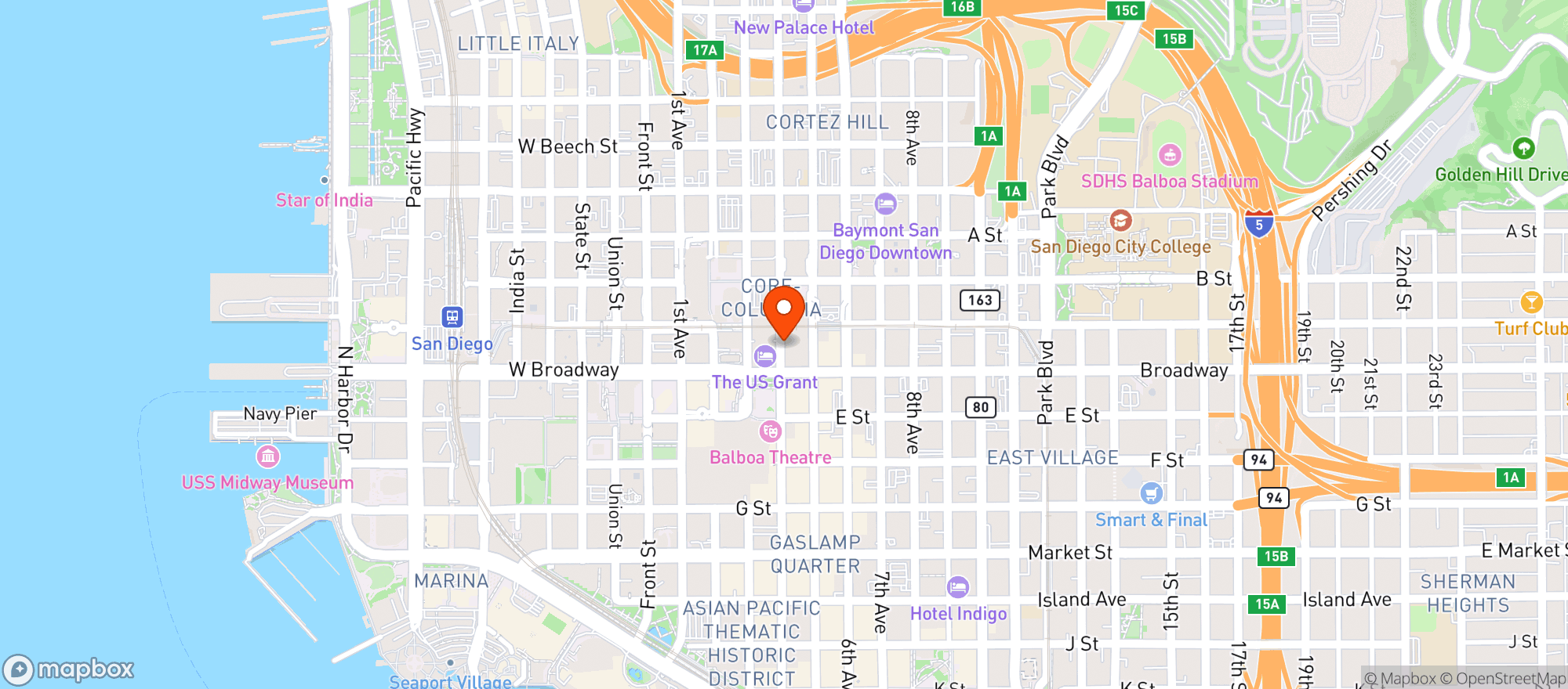 Map showing Local