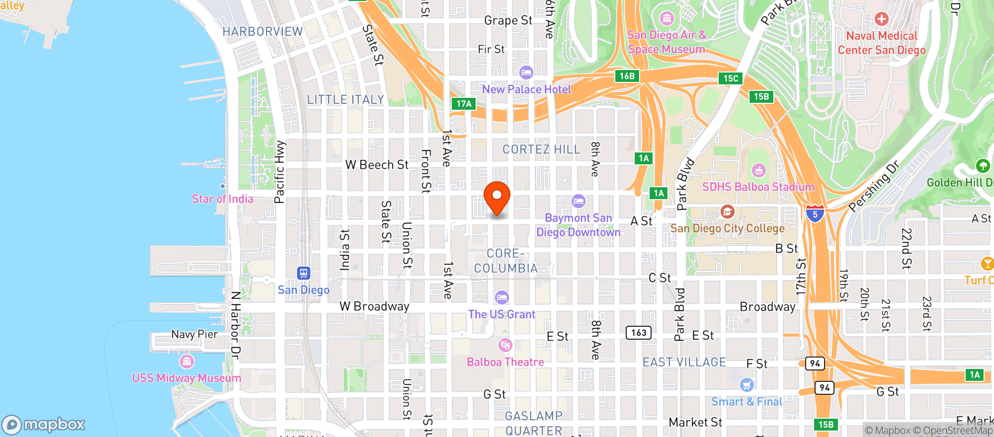 Map showing Nostalgia Coffee Roasters