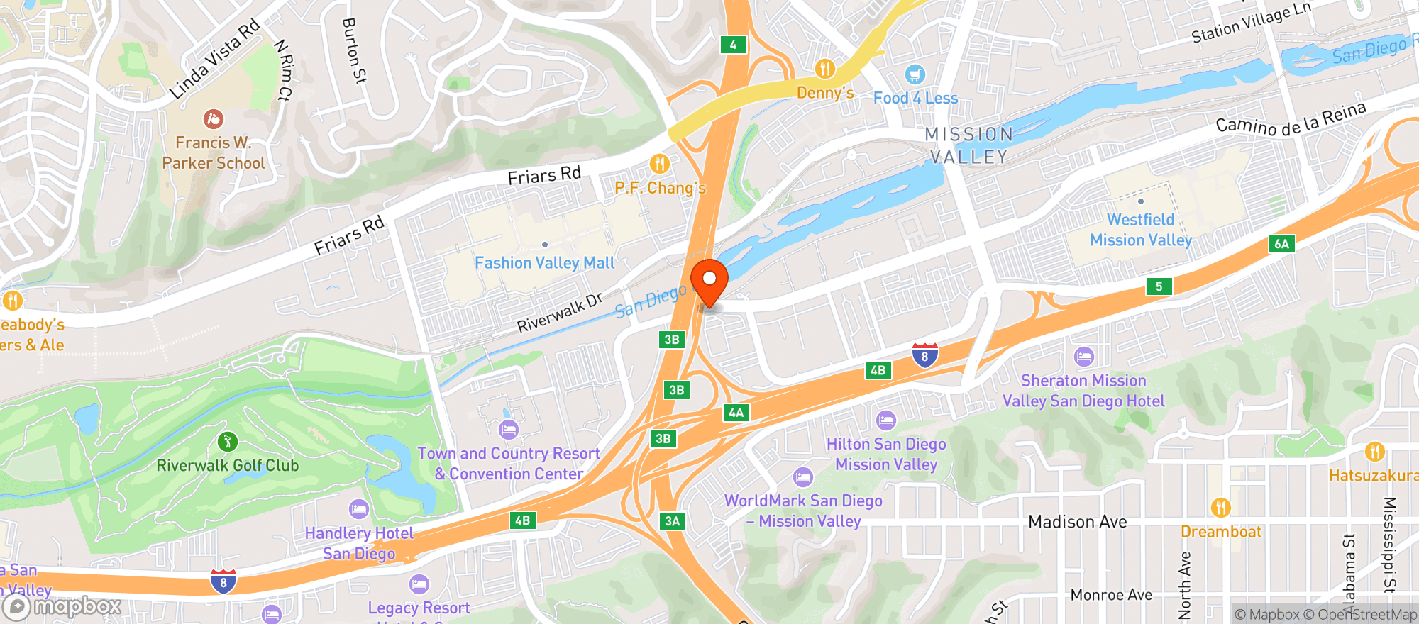 Map showing Camino Farms