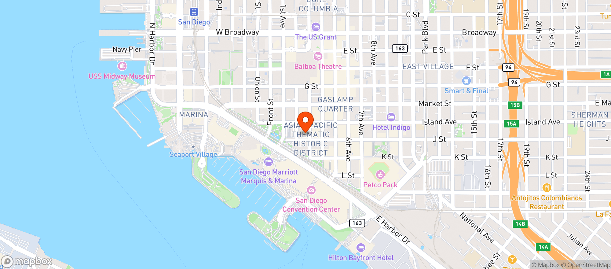 Map showing The Whiskey House