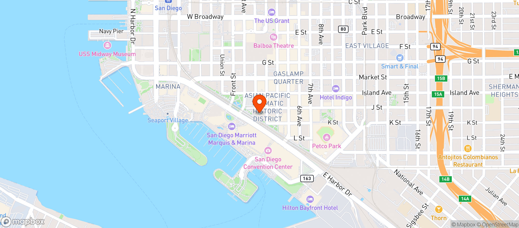 Map showing Mortons The Steakhouse #1117