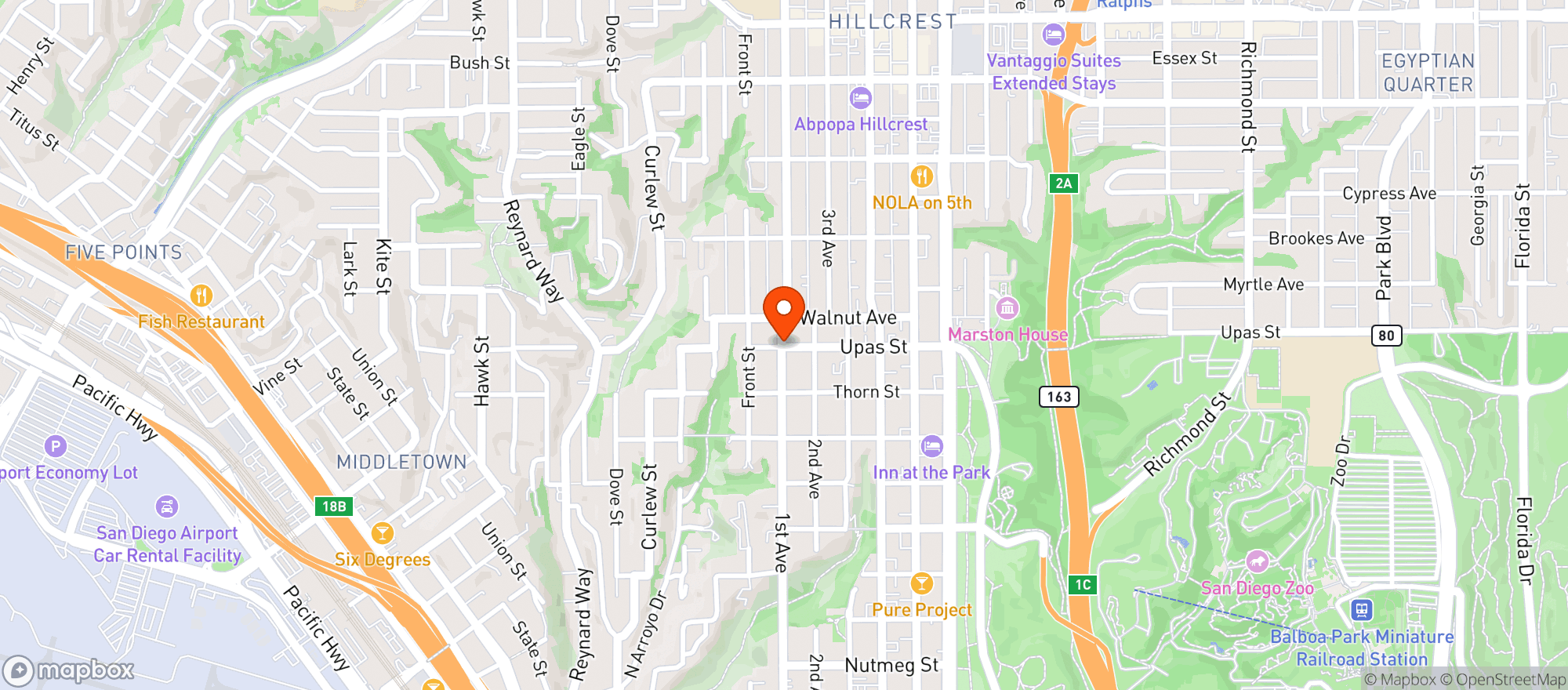 Map showing Royal Food Mart
