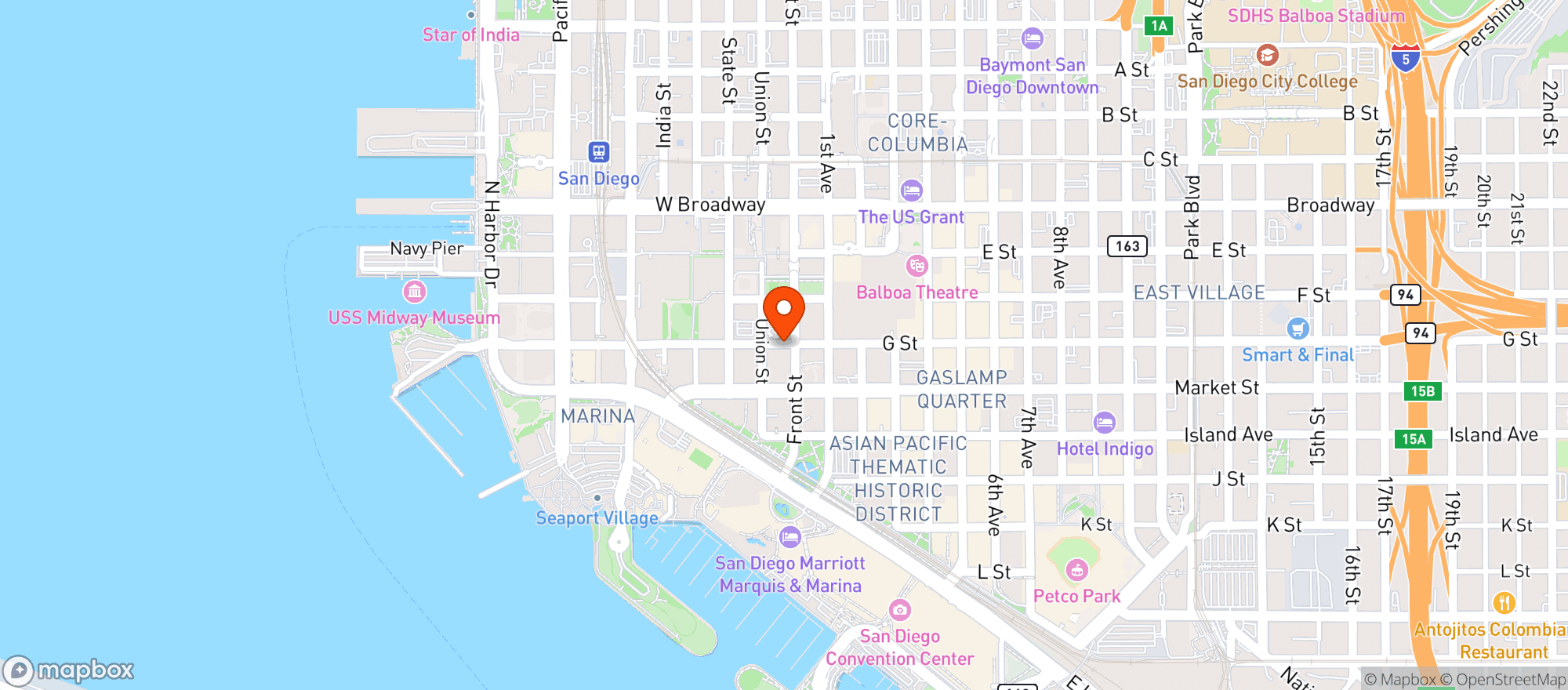 Map showing Salvatore's Cucina Italiana