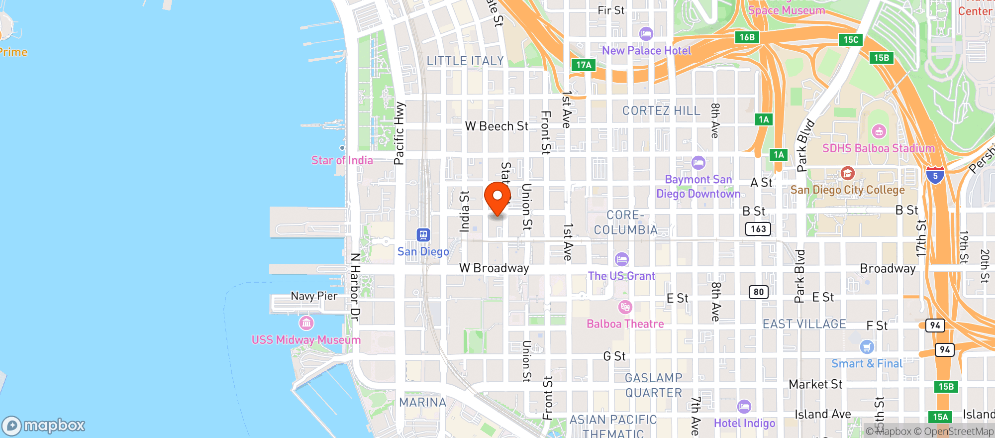Map showing Hotel Republic