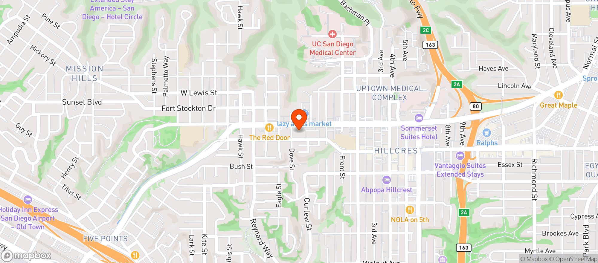 Map showing Vons