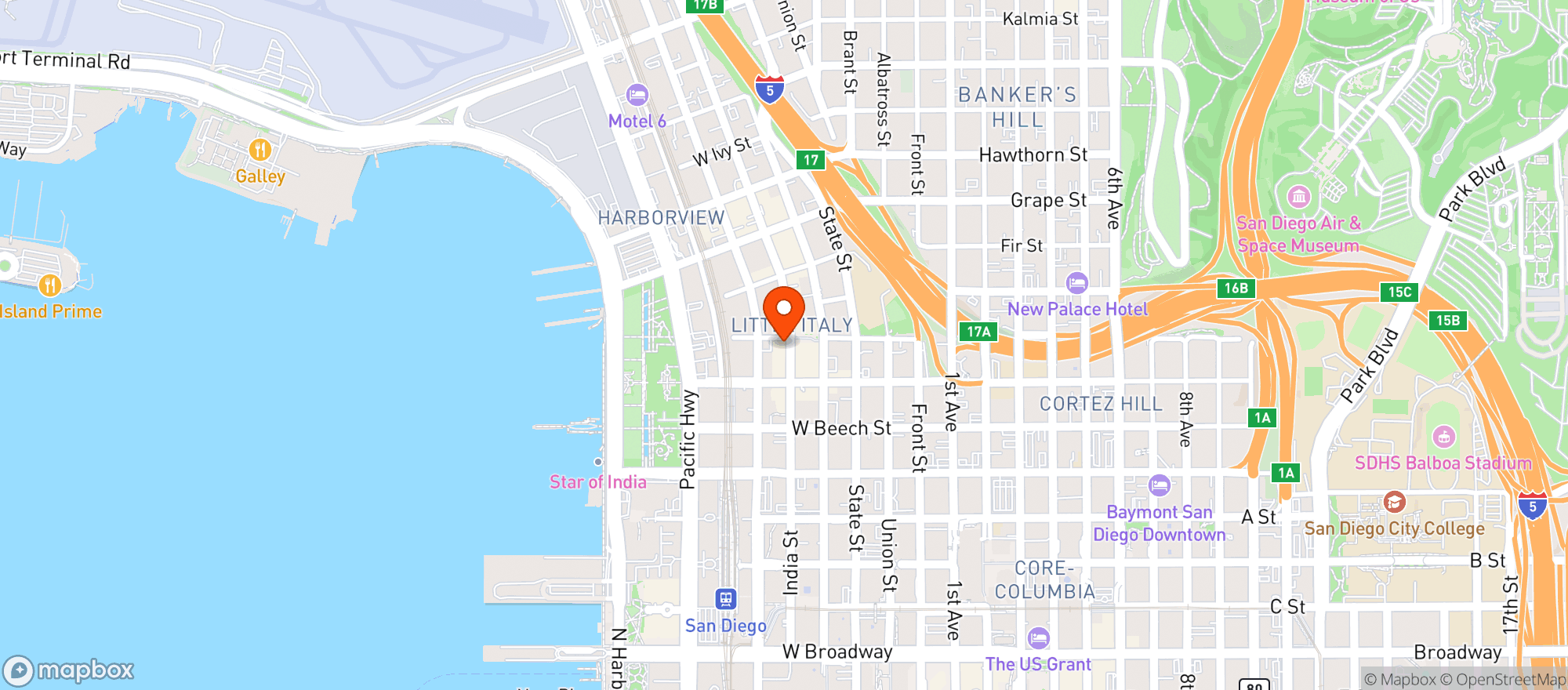Map showing Coco Maya