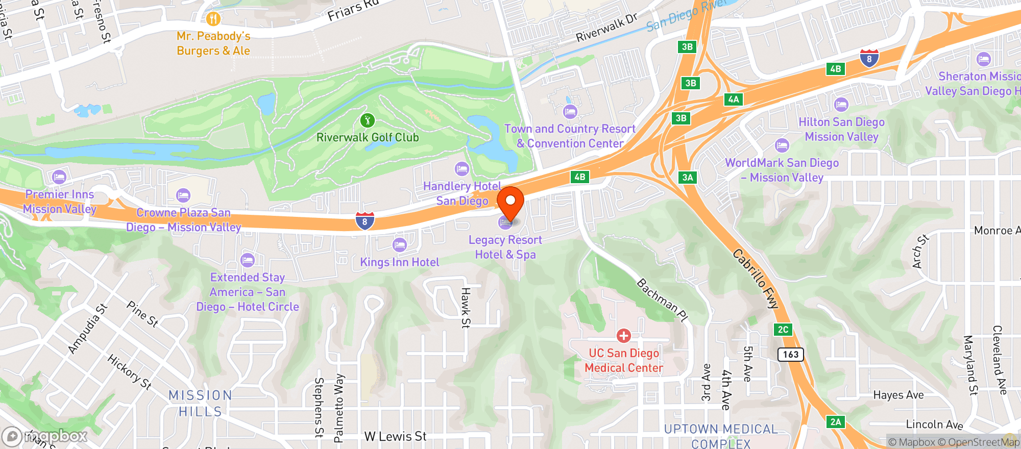 Map showing Legacy Hotel Resort And Spa