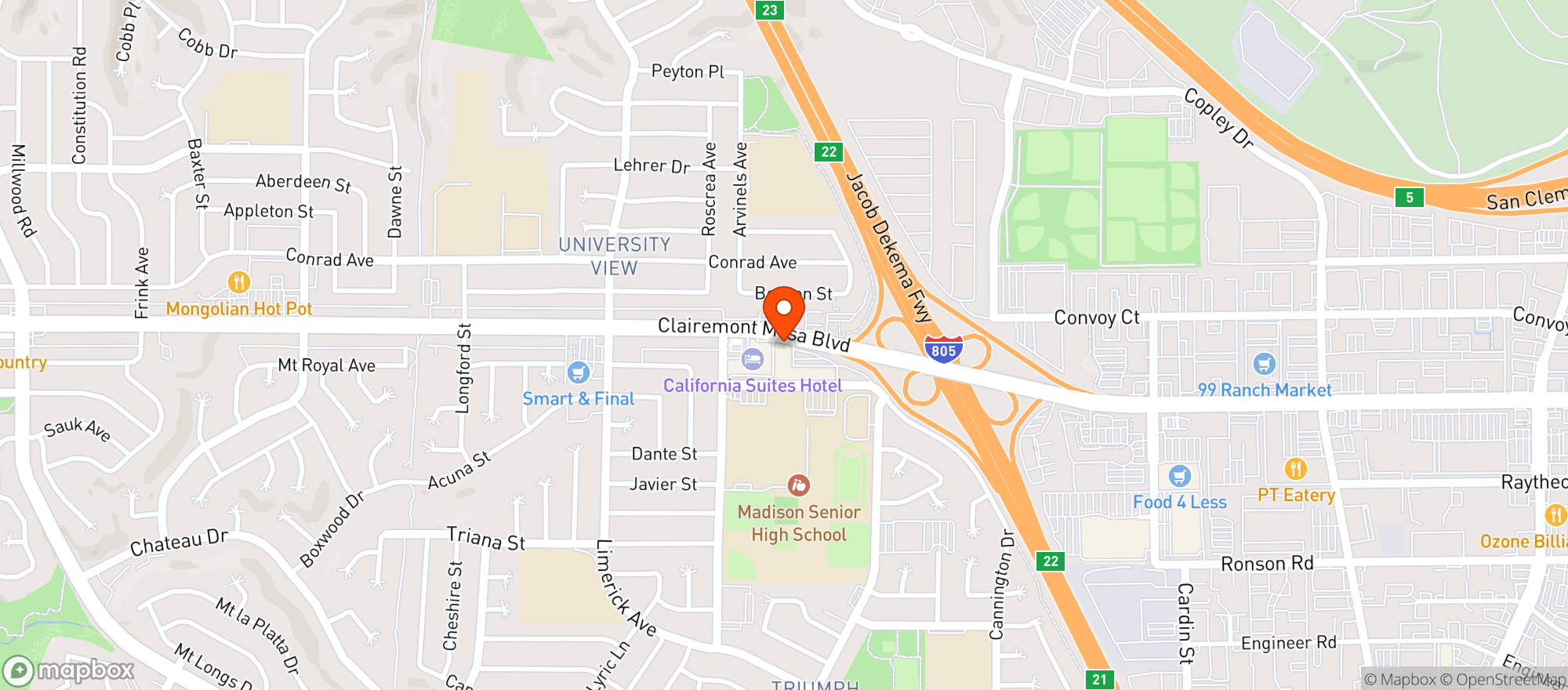 Map showing Stp Bar & Grill