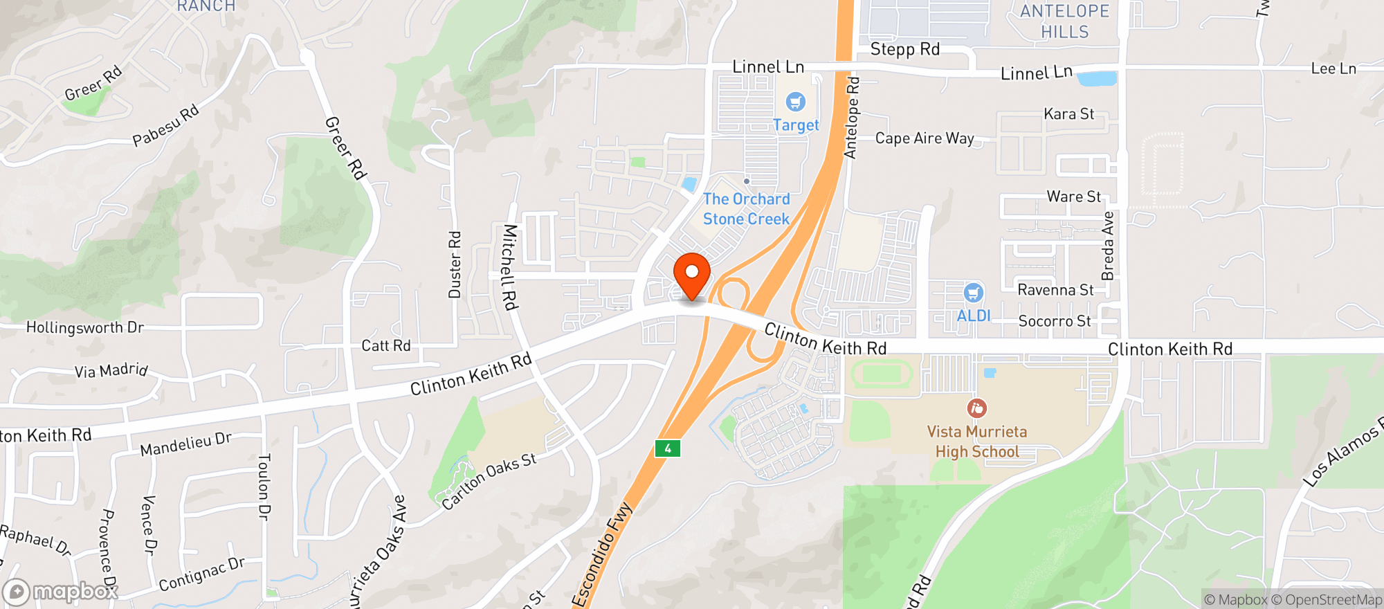 Map showing Target