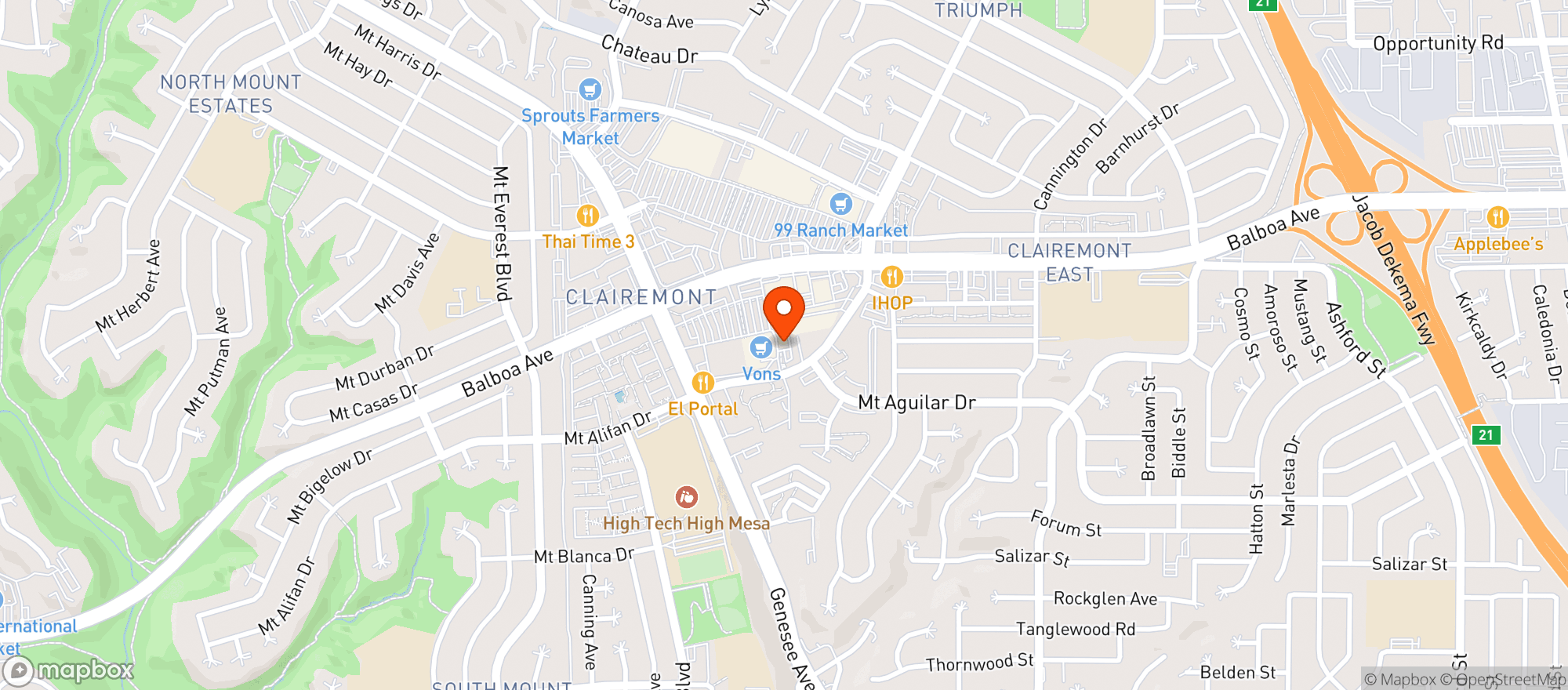 Map showing Blarney Stone Pub