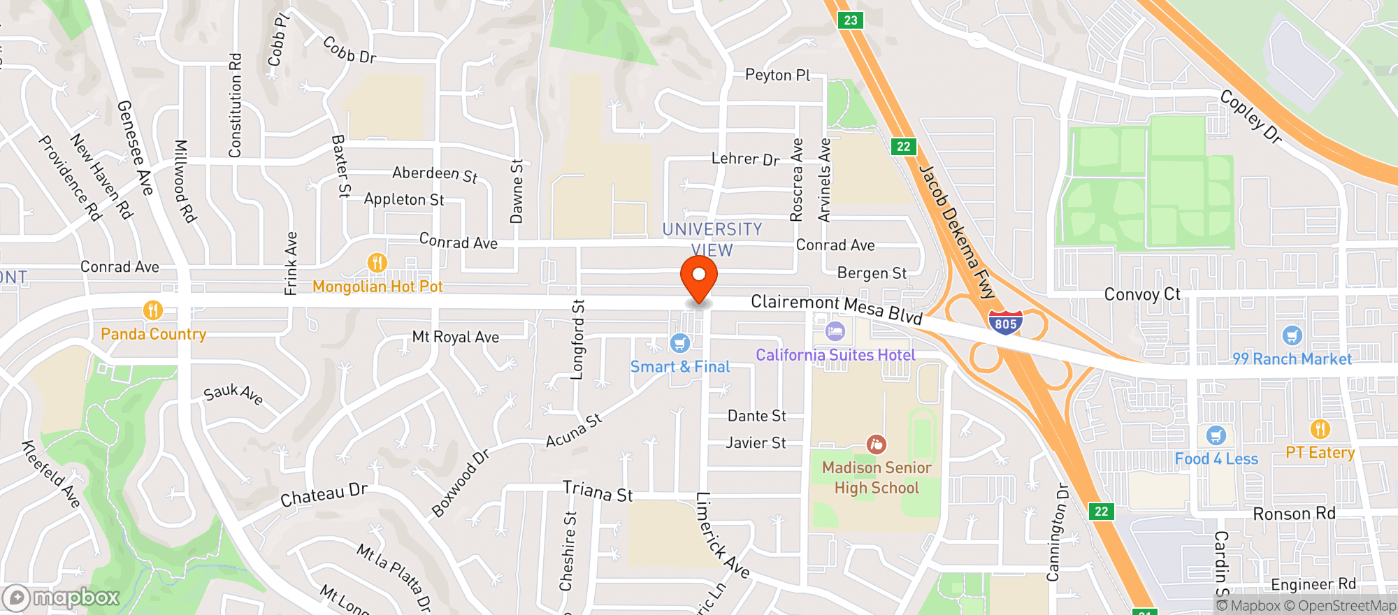 Map showing Par Grocery Liquor