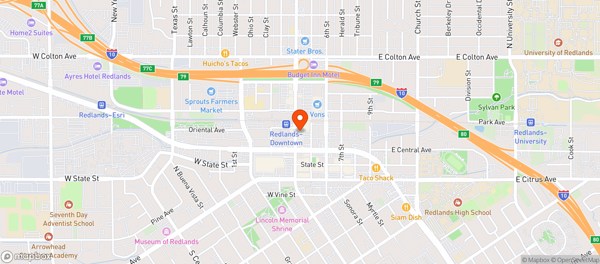 Map showing The Flamingo Cocktail Lounge