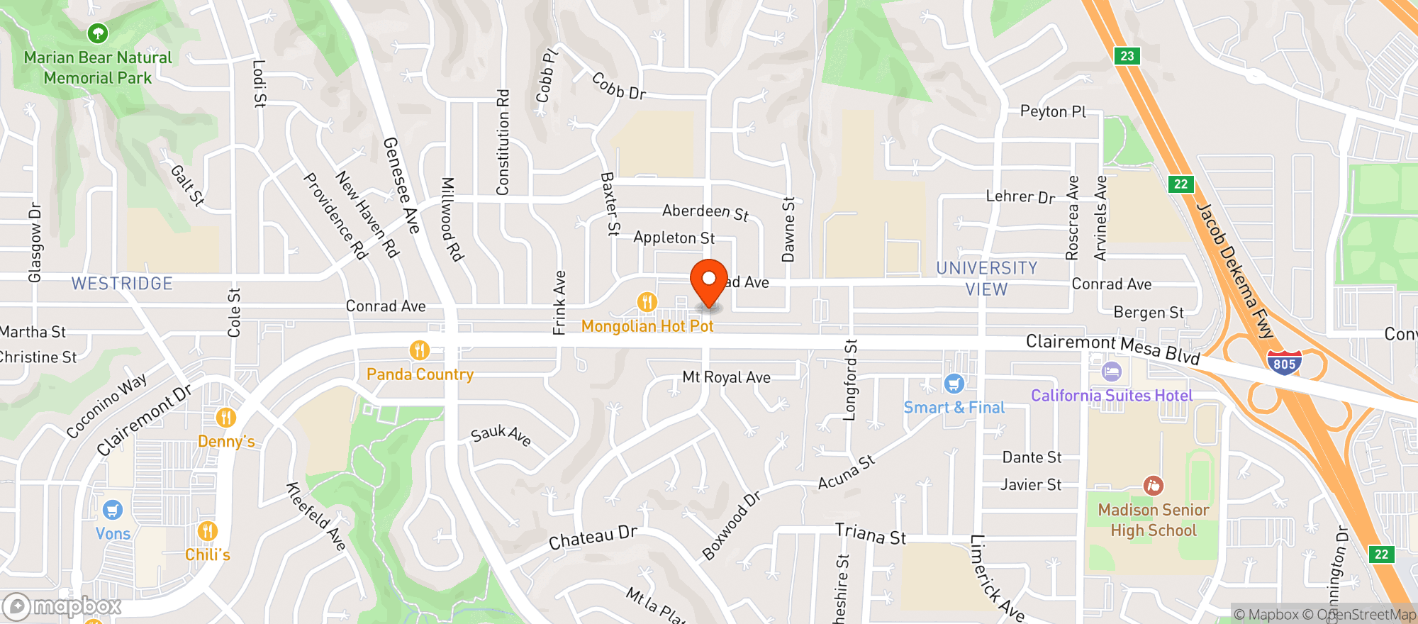 Map showing Juniors Liquor