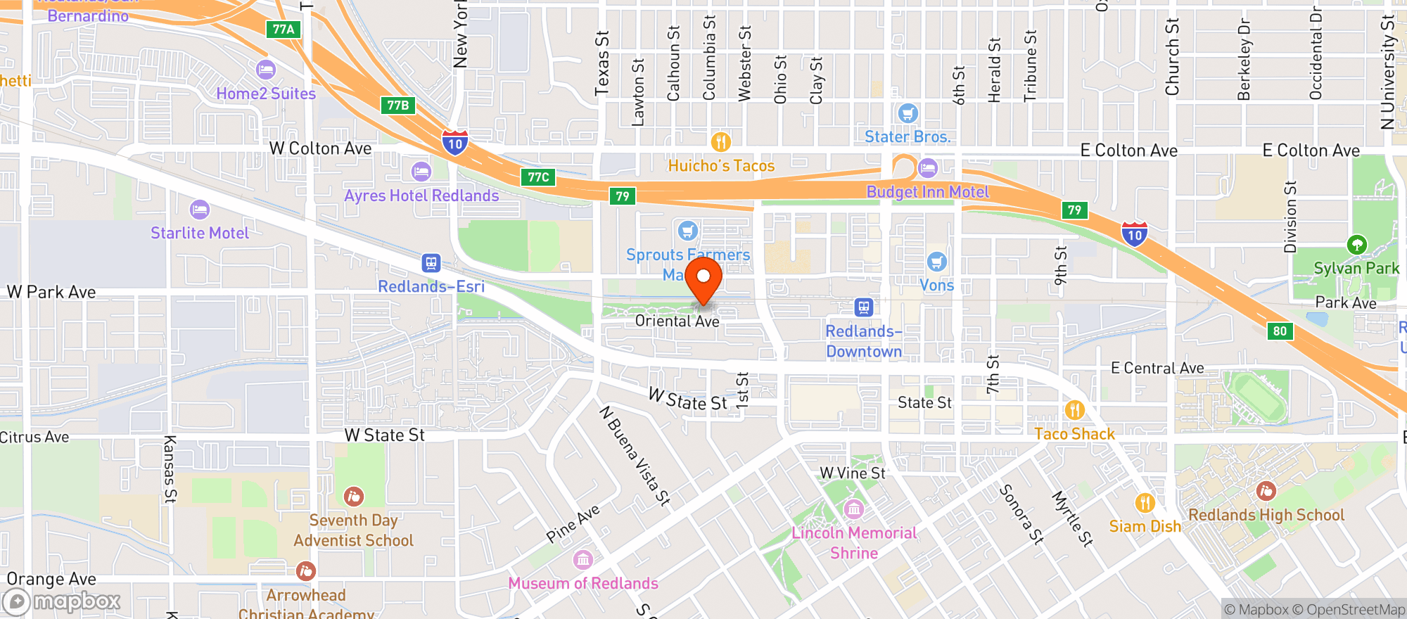 Map showing Escape Craft Brewery: Downtown Oasis