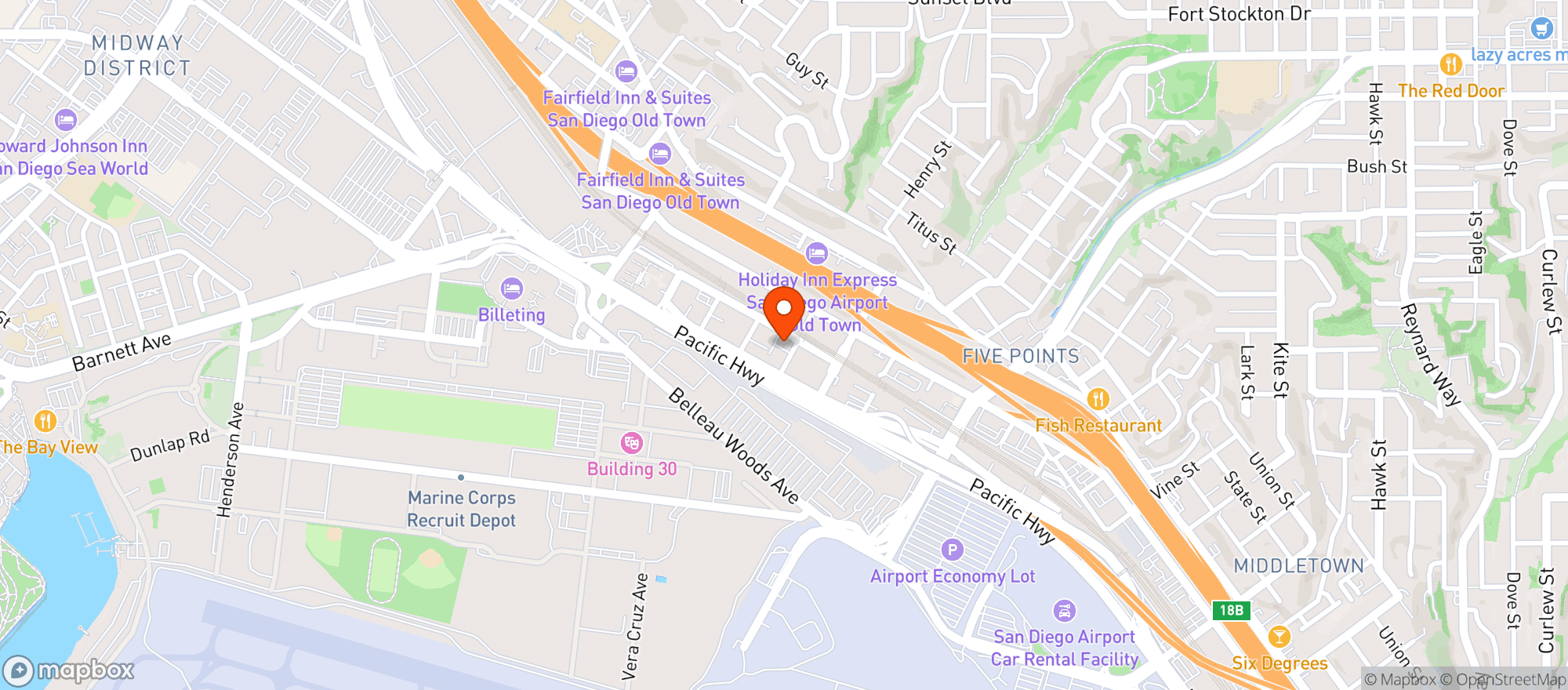 Map showing Klover Up