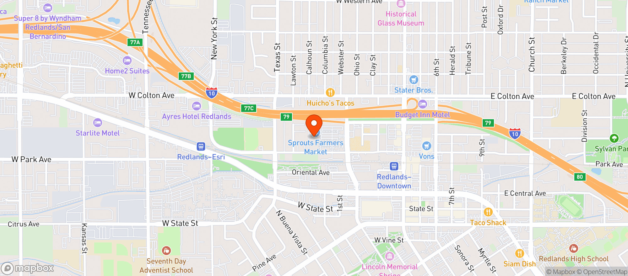 Map showing SPROUTS FARMERS MARKET