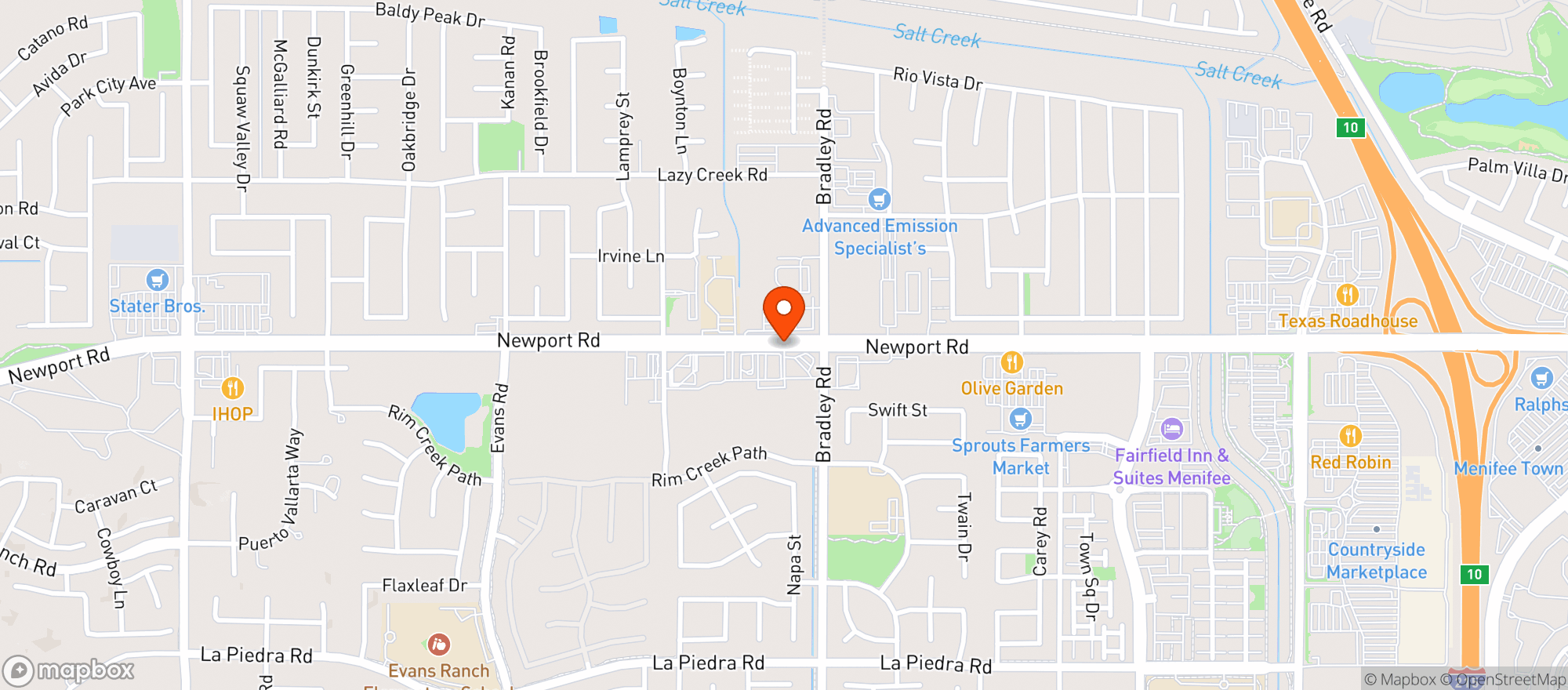 Map showing Carnitas Express