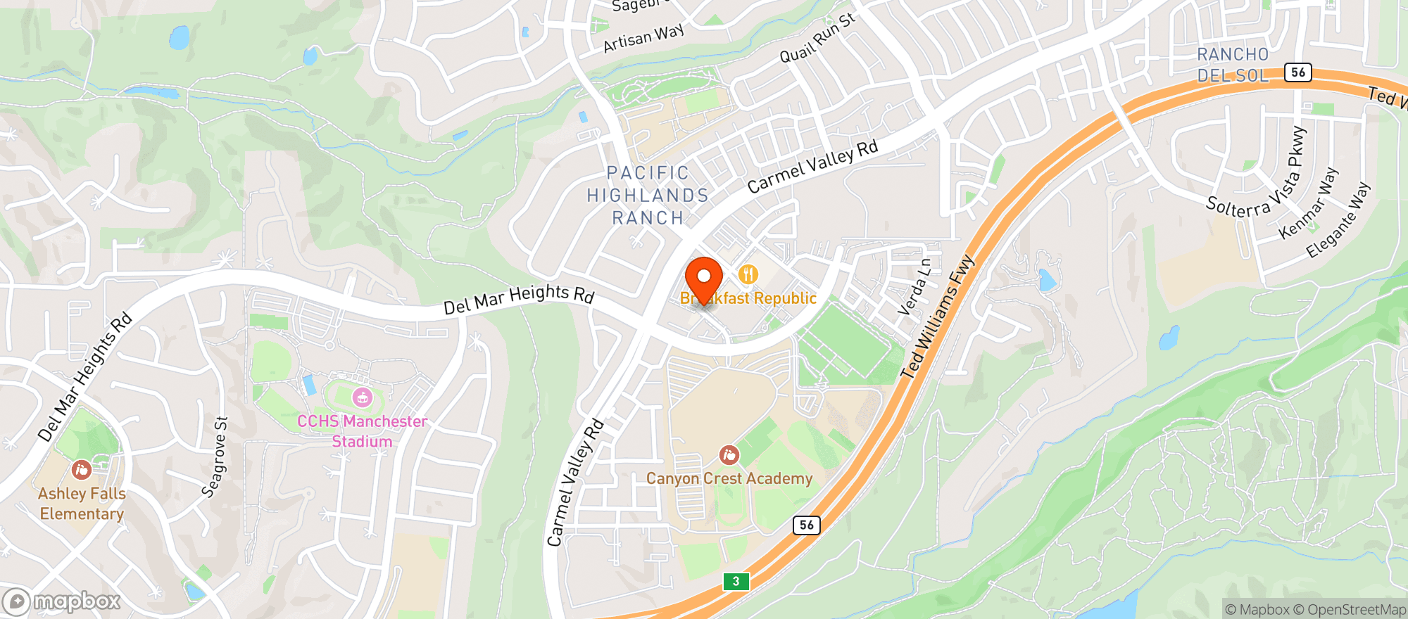 Map showing Trader Joes