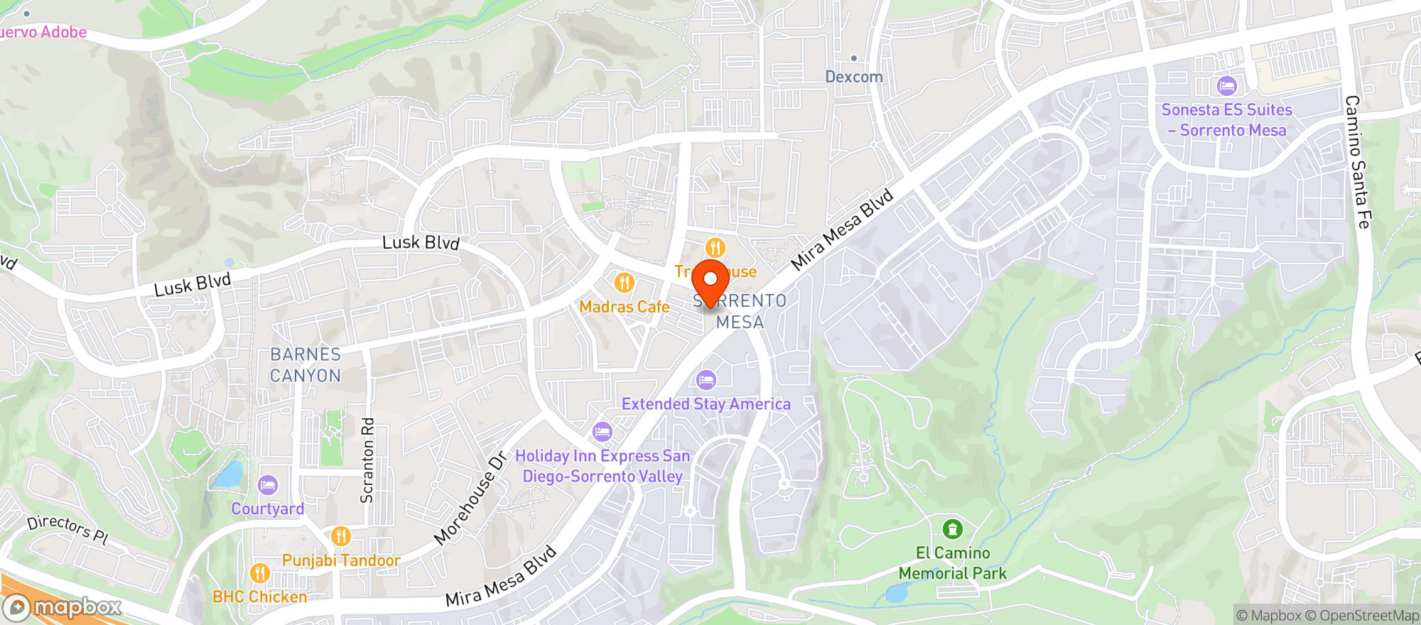 Map showing Electric Charging Station