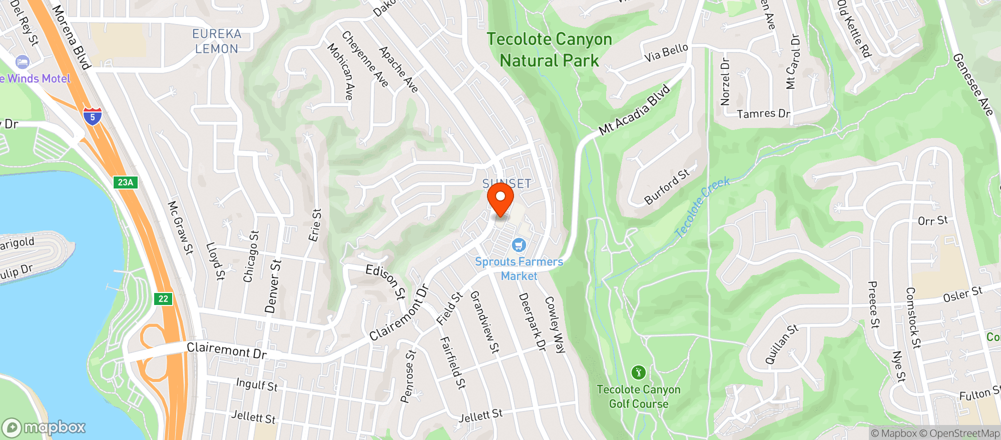 Map showing Fast Times