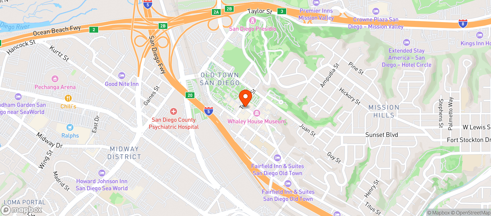 Map showing Papa Guapo