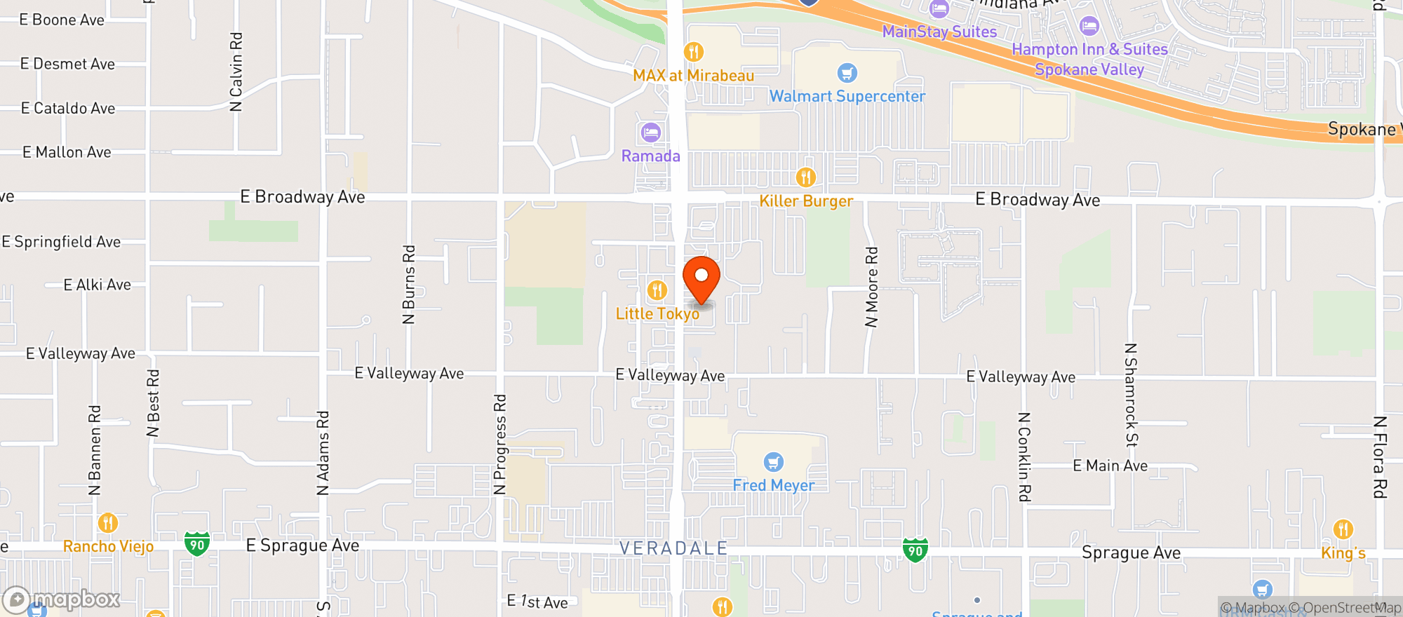 Map showing Gnc