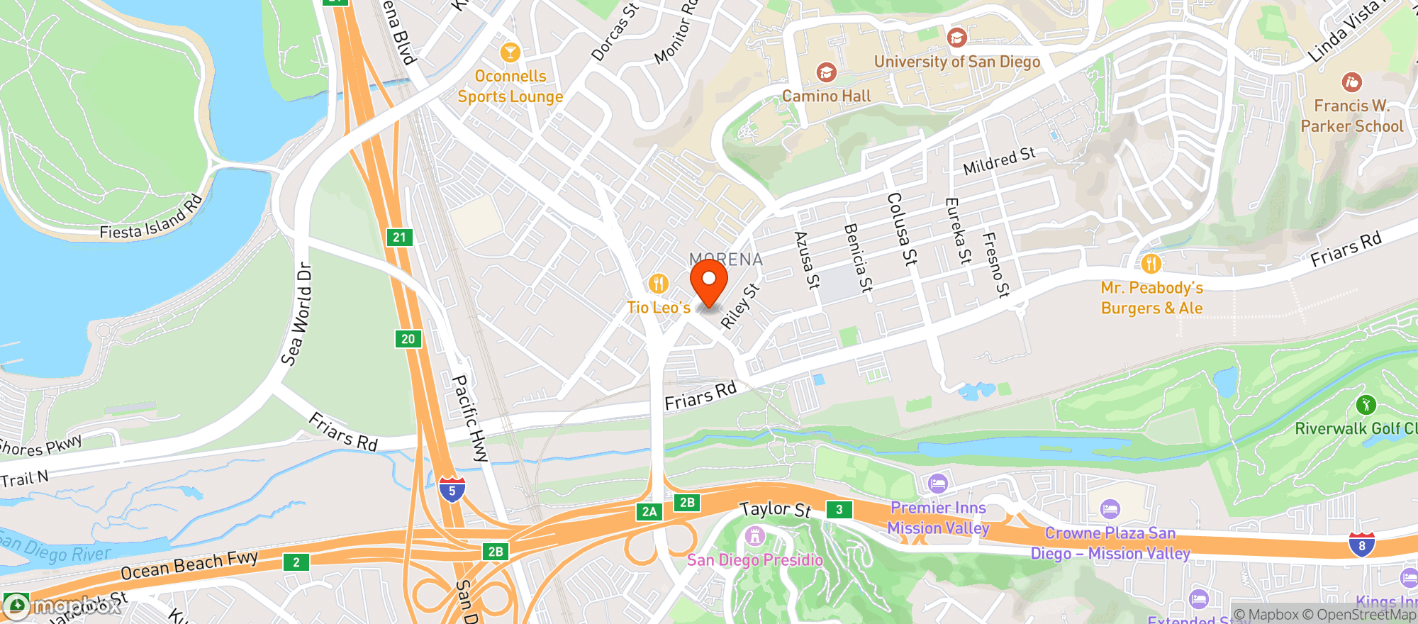 Map showing Presidio Market