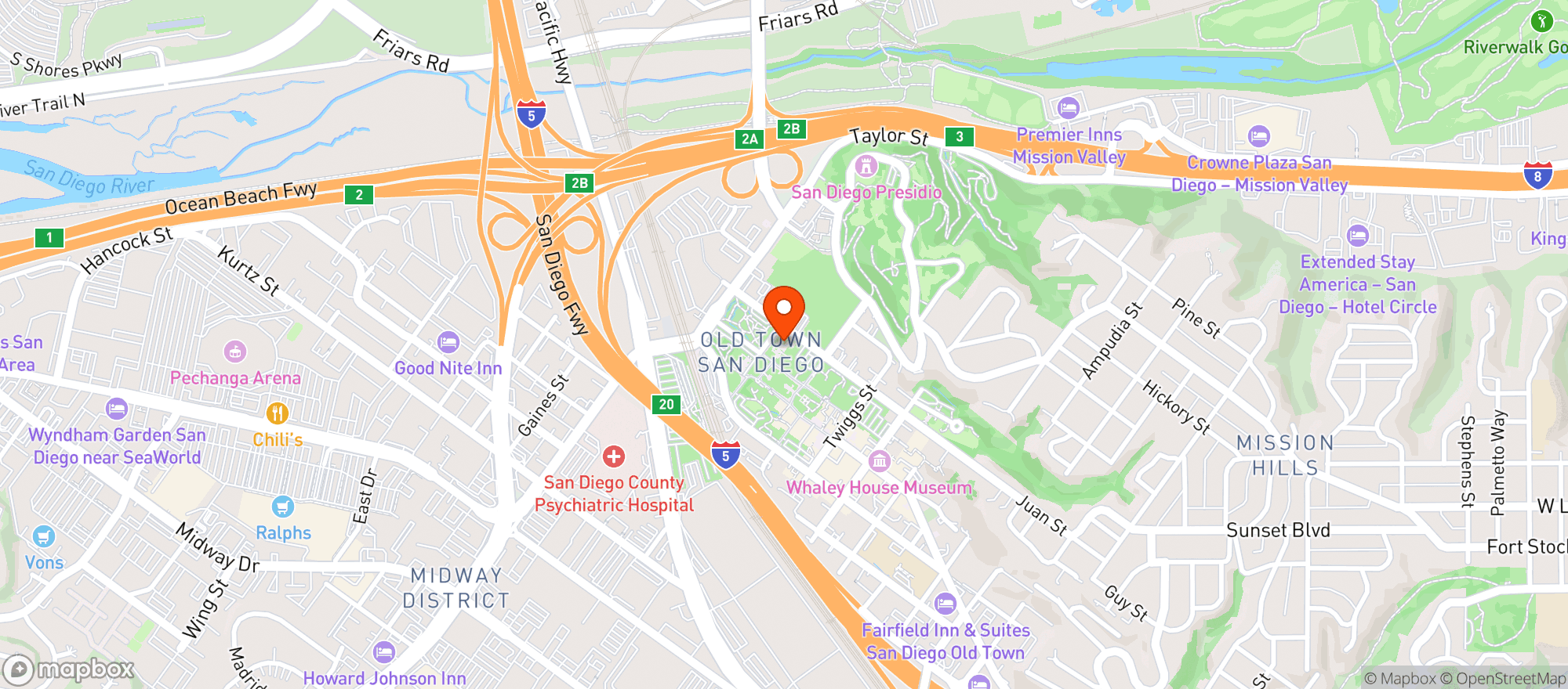 Map showing Casa De Reyes