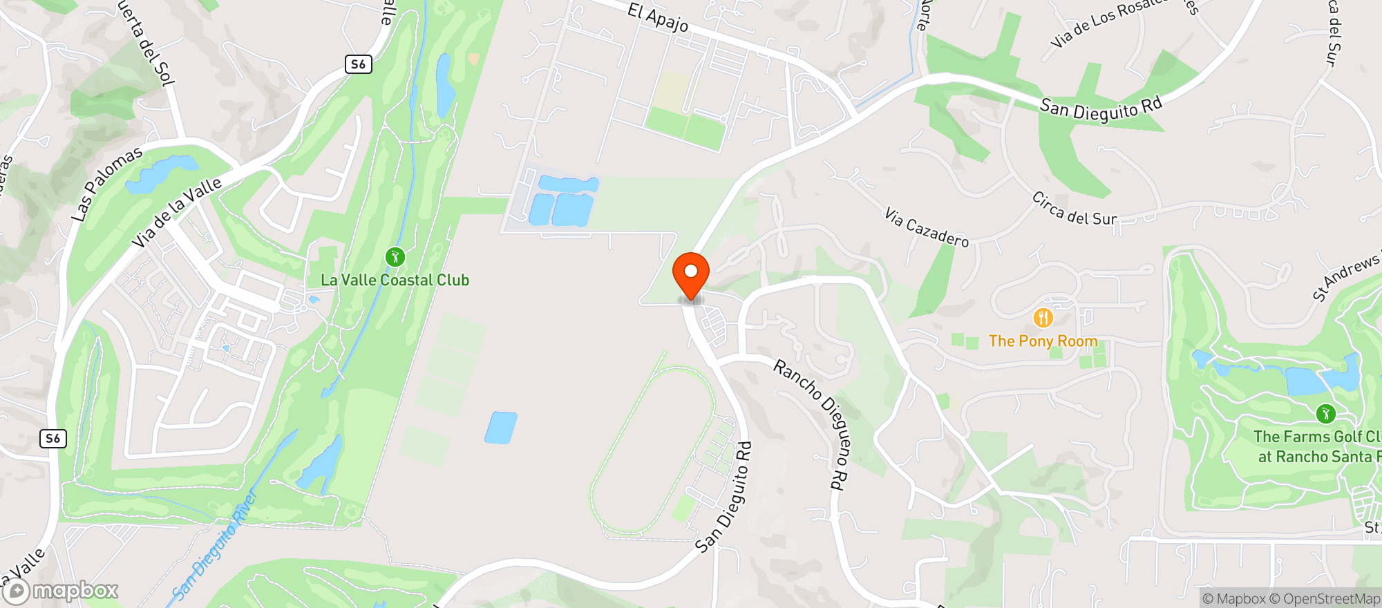 Map showing Keg N Bottle(Rancho Santa Fe)